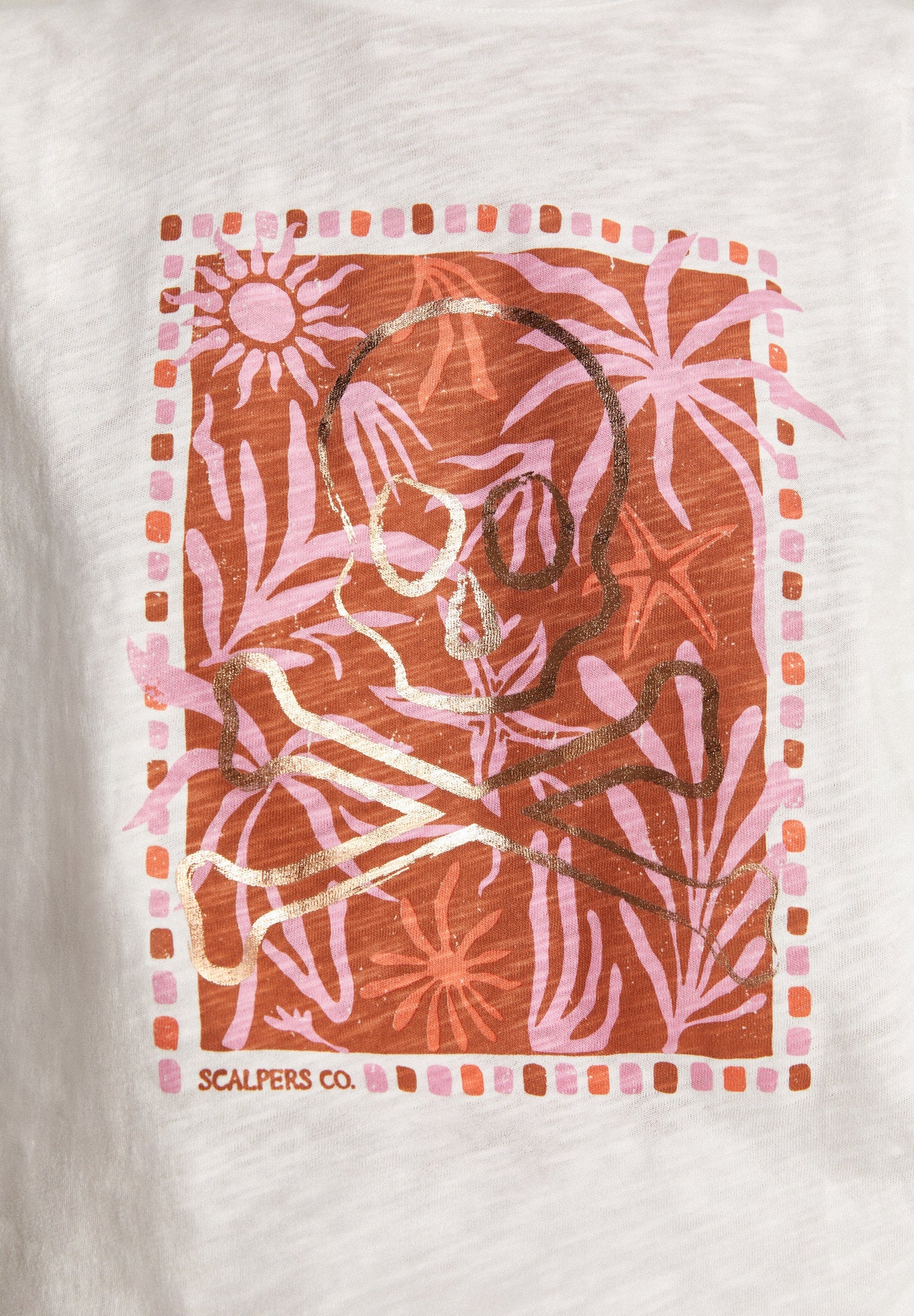 CAMISETA PRINT FRONTAL VUELTA MANGA