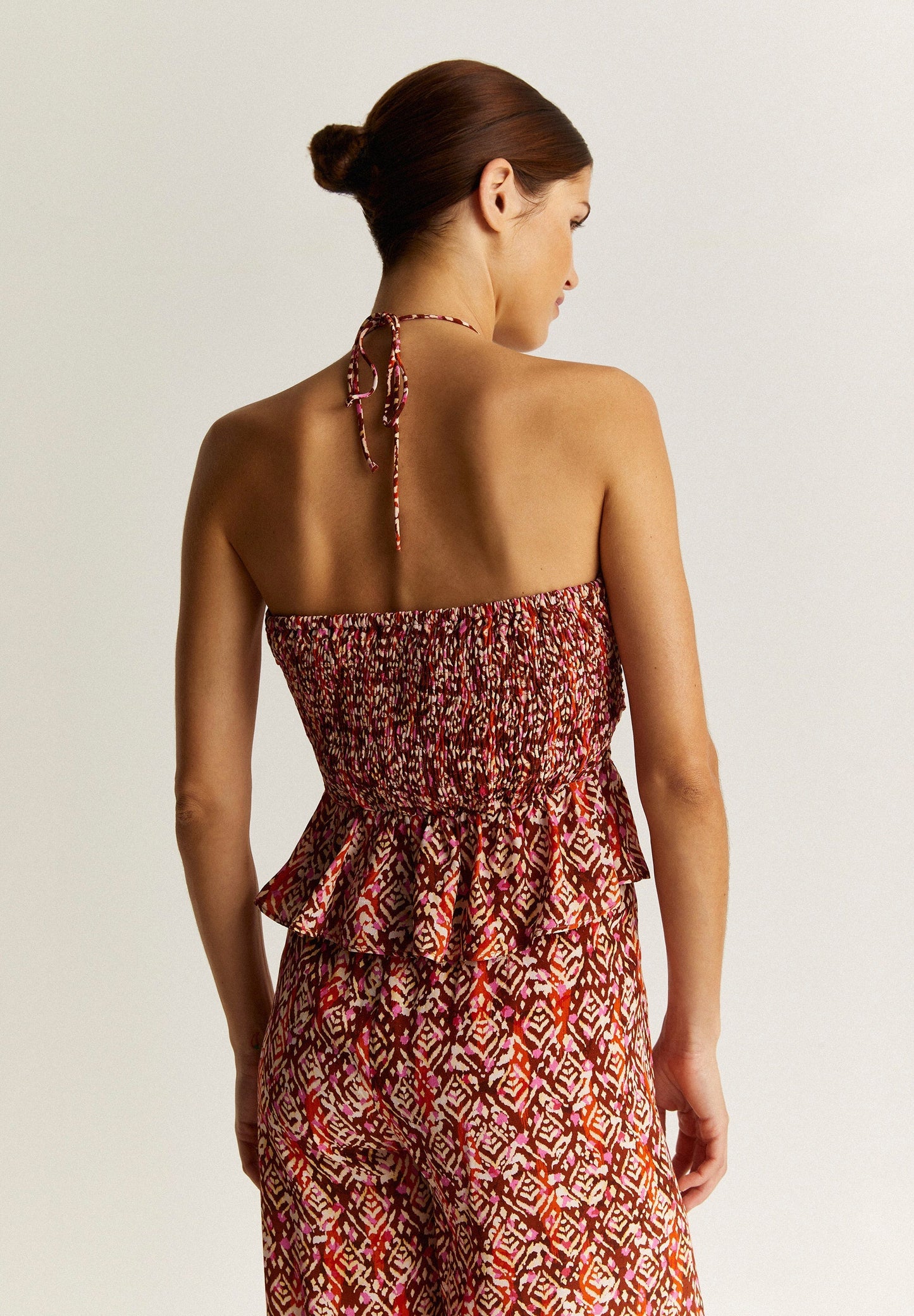 TOP HALTER FLUIDO PRINT