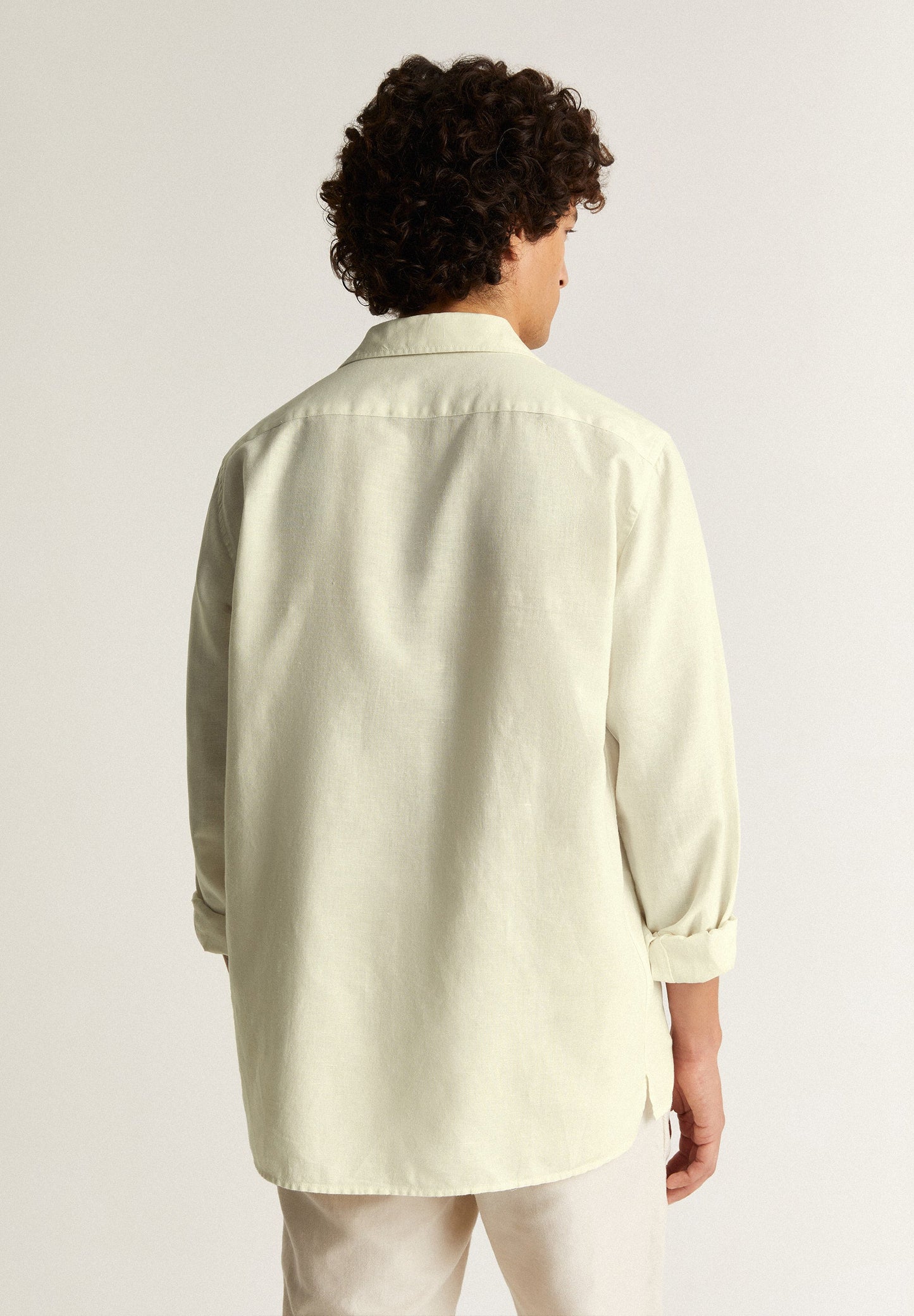 CAMISA LINO CUELLO PIJAMERO