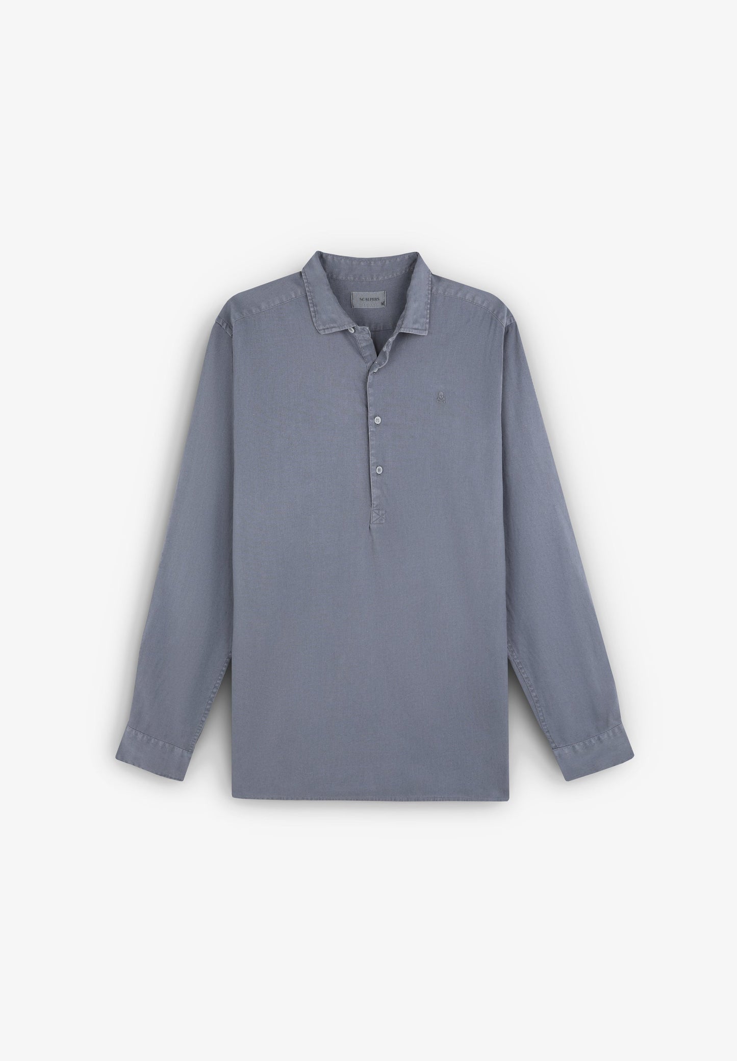 CAMISA POLERA CALAVERA BORDADA