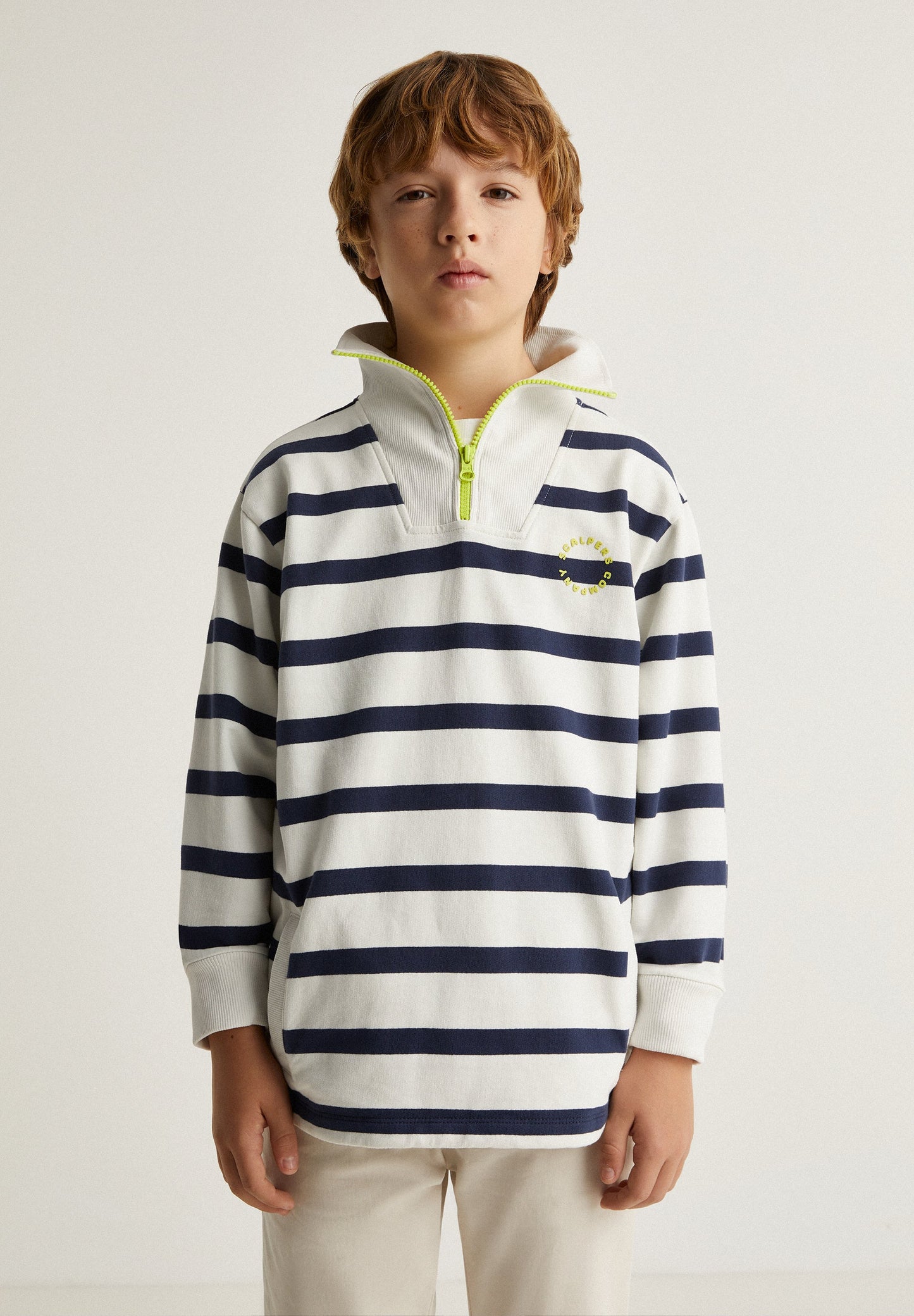 SUDADERA RAYAS DETALLE CREMALLERA