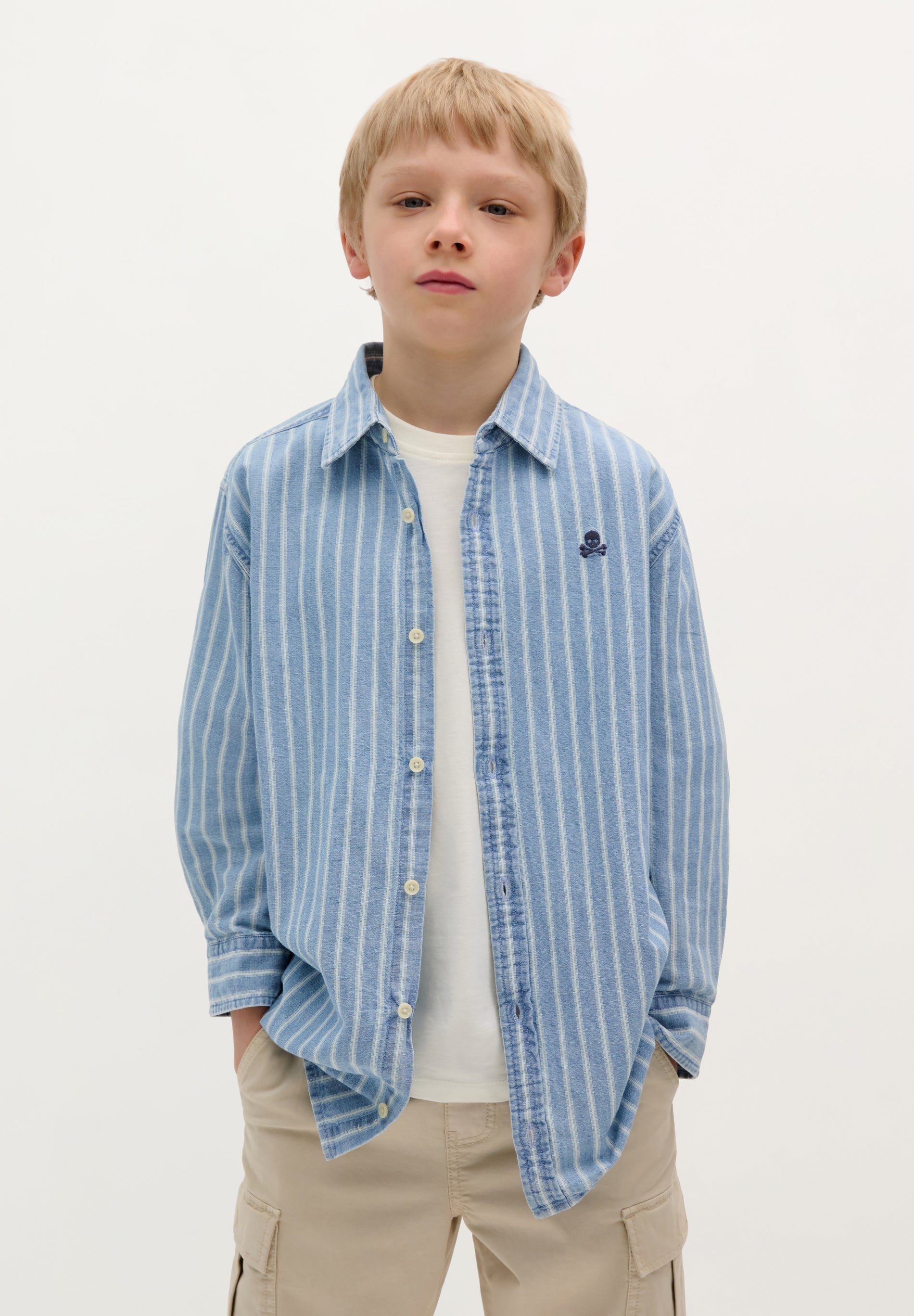 SCK DENIM STRIPES SHIRT KIDS
