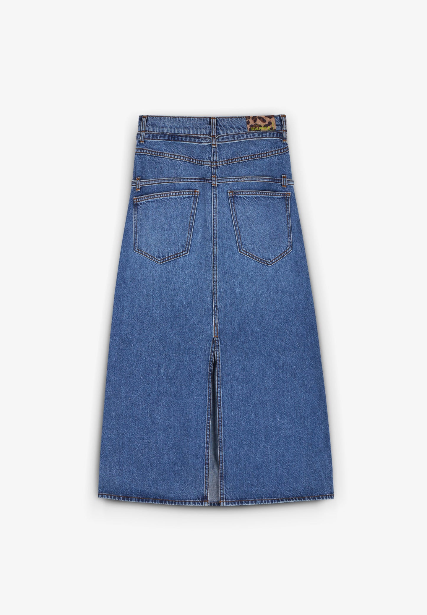 FALDA MIDI DENIM LAZADAS