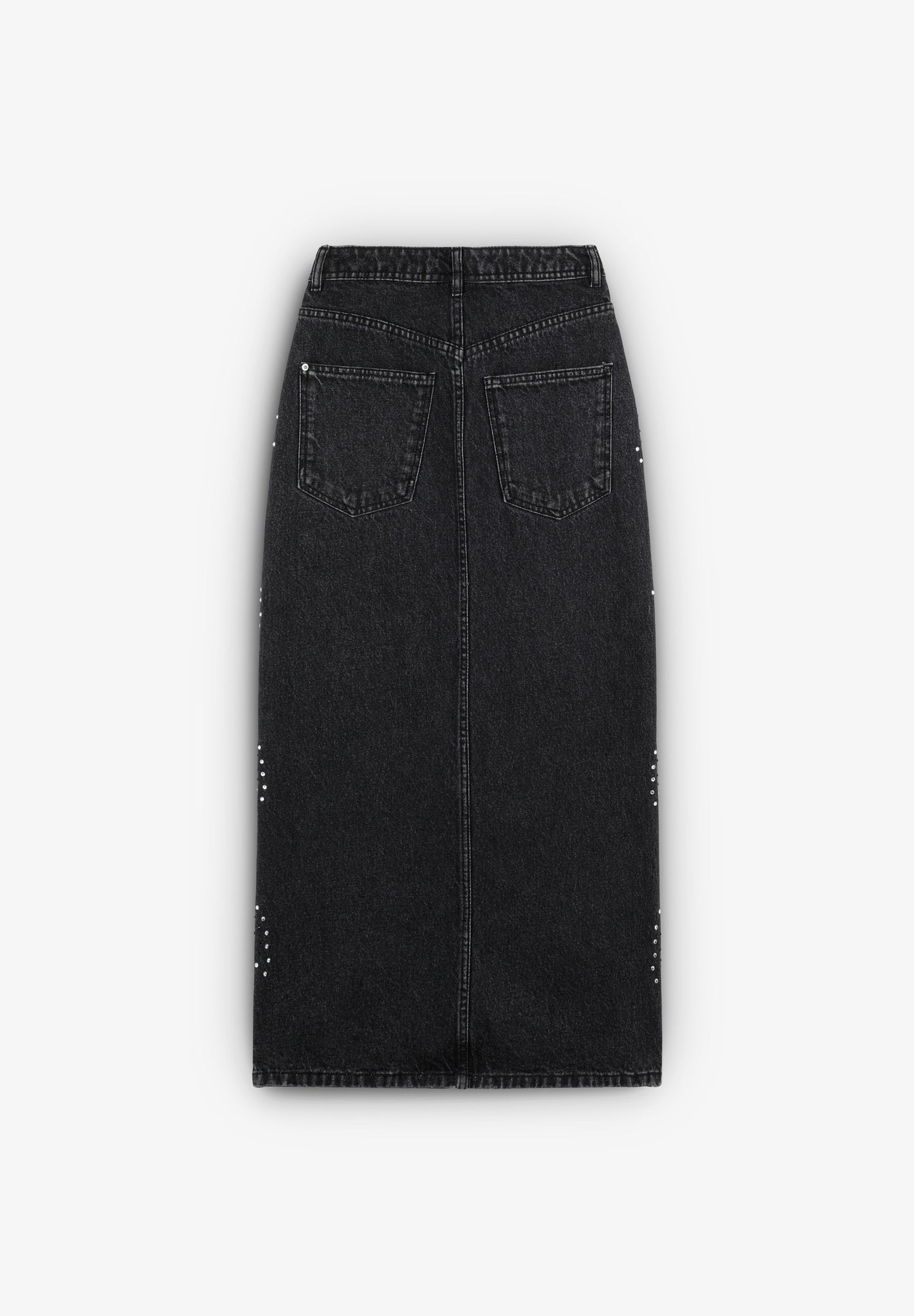 FALDA ABERTURA BRILLO DENIM
