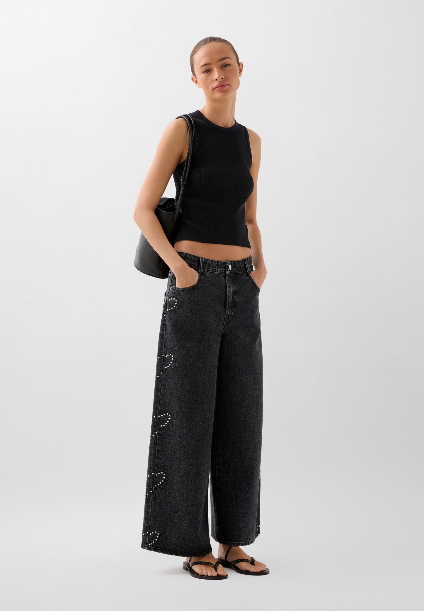 JEANS DETALLES STRASS ONDAS