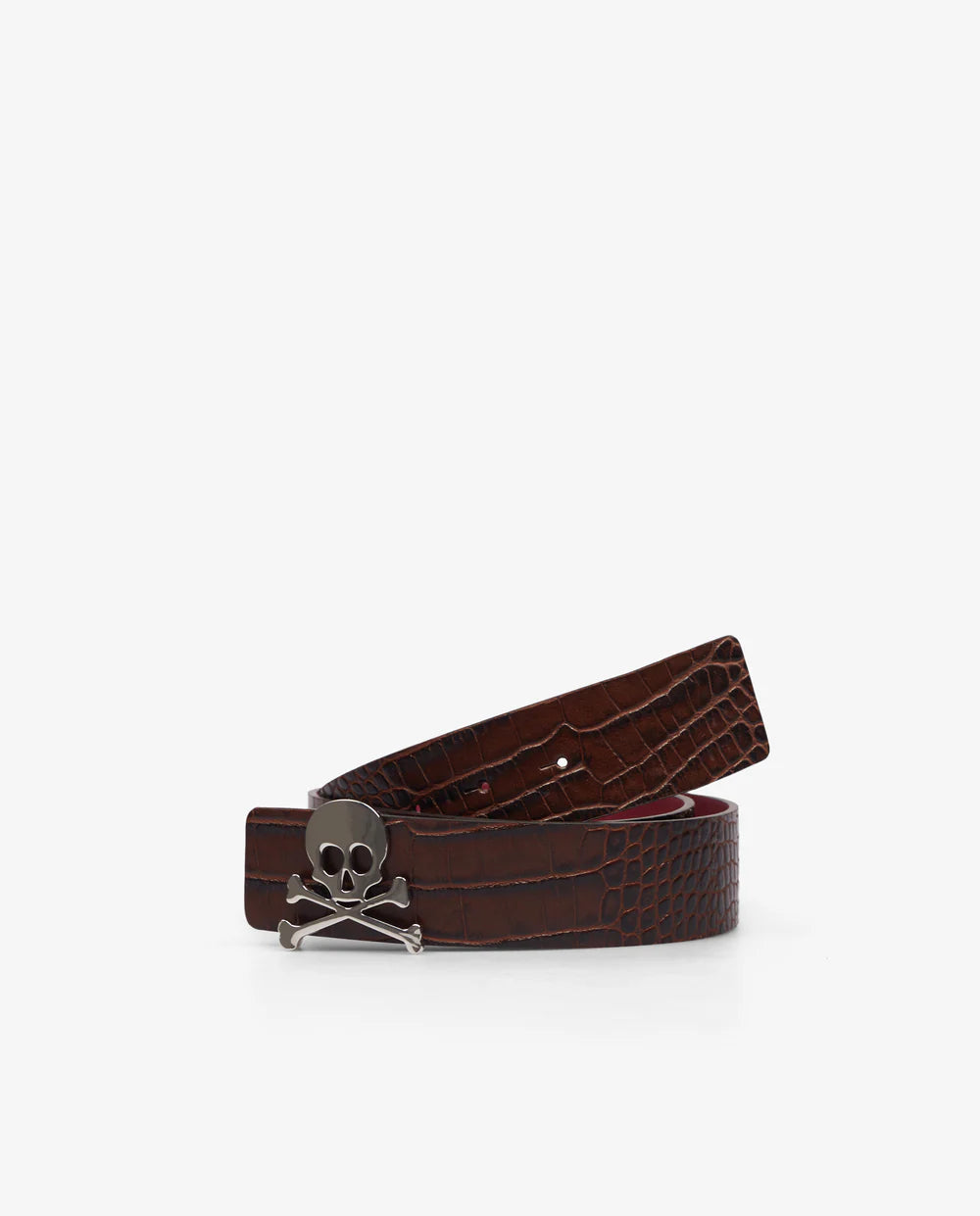 CINTURÓN PIEL REVERSIBLE CALAVERA