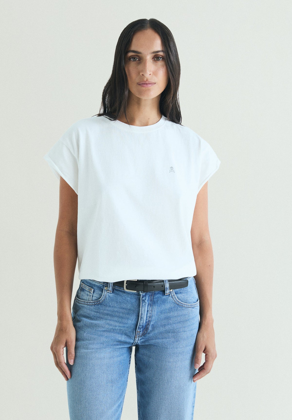 CAMISETA CALAVERA BORDADA