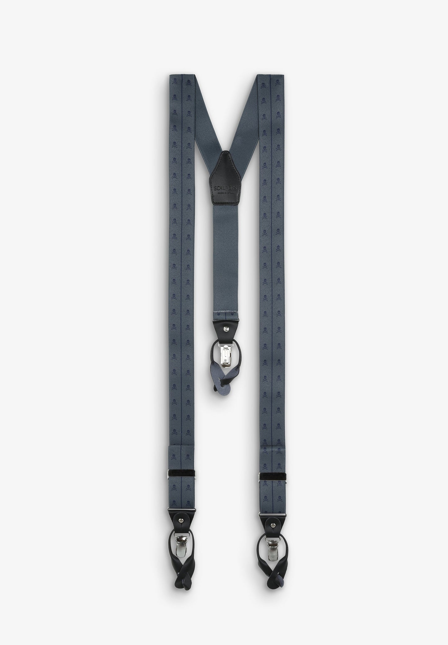 STRIPES SKULL SUSPENDERS