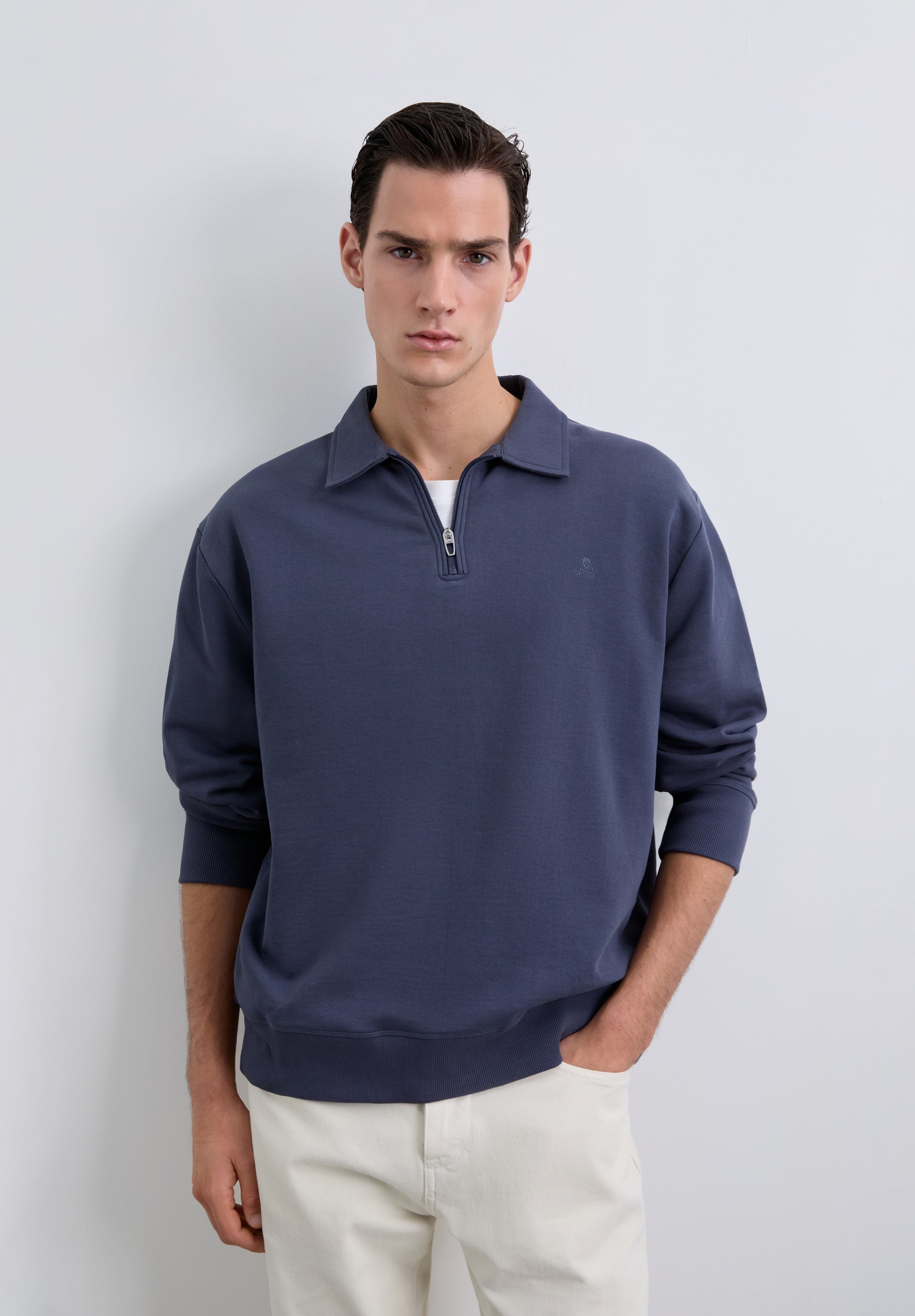 SCEASY MID ZIPPER SWEATER