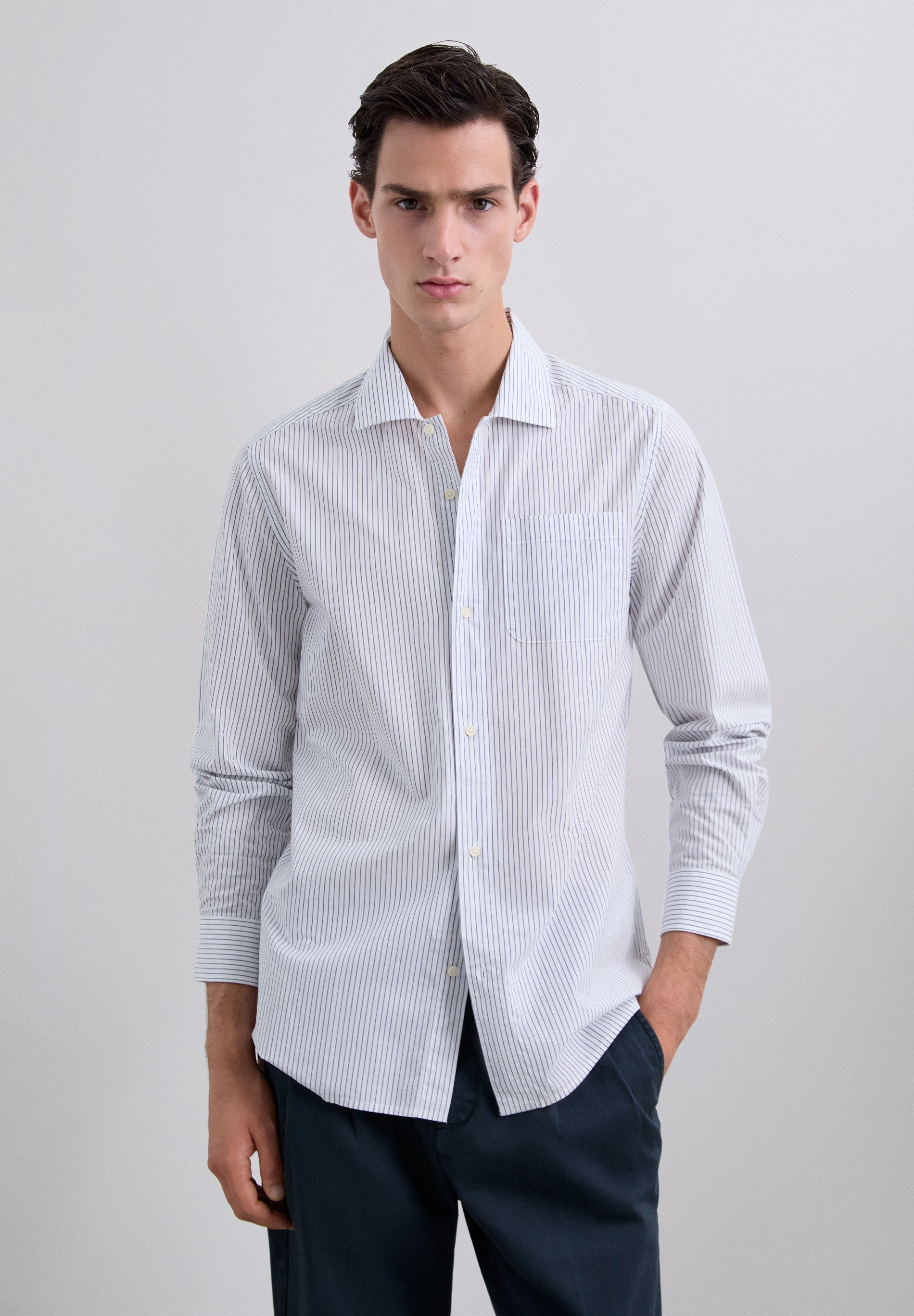 CAMISA RAYAS REGULAR FIT