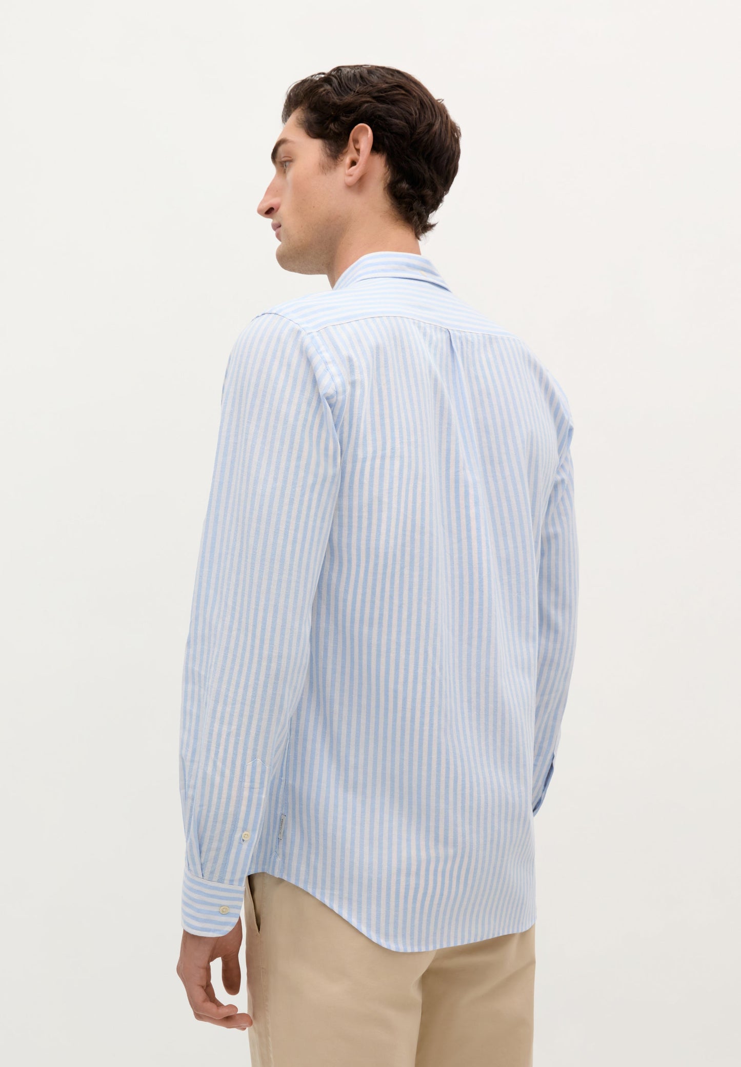 CAMISA RAYAS CUELLO BOTONES