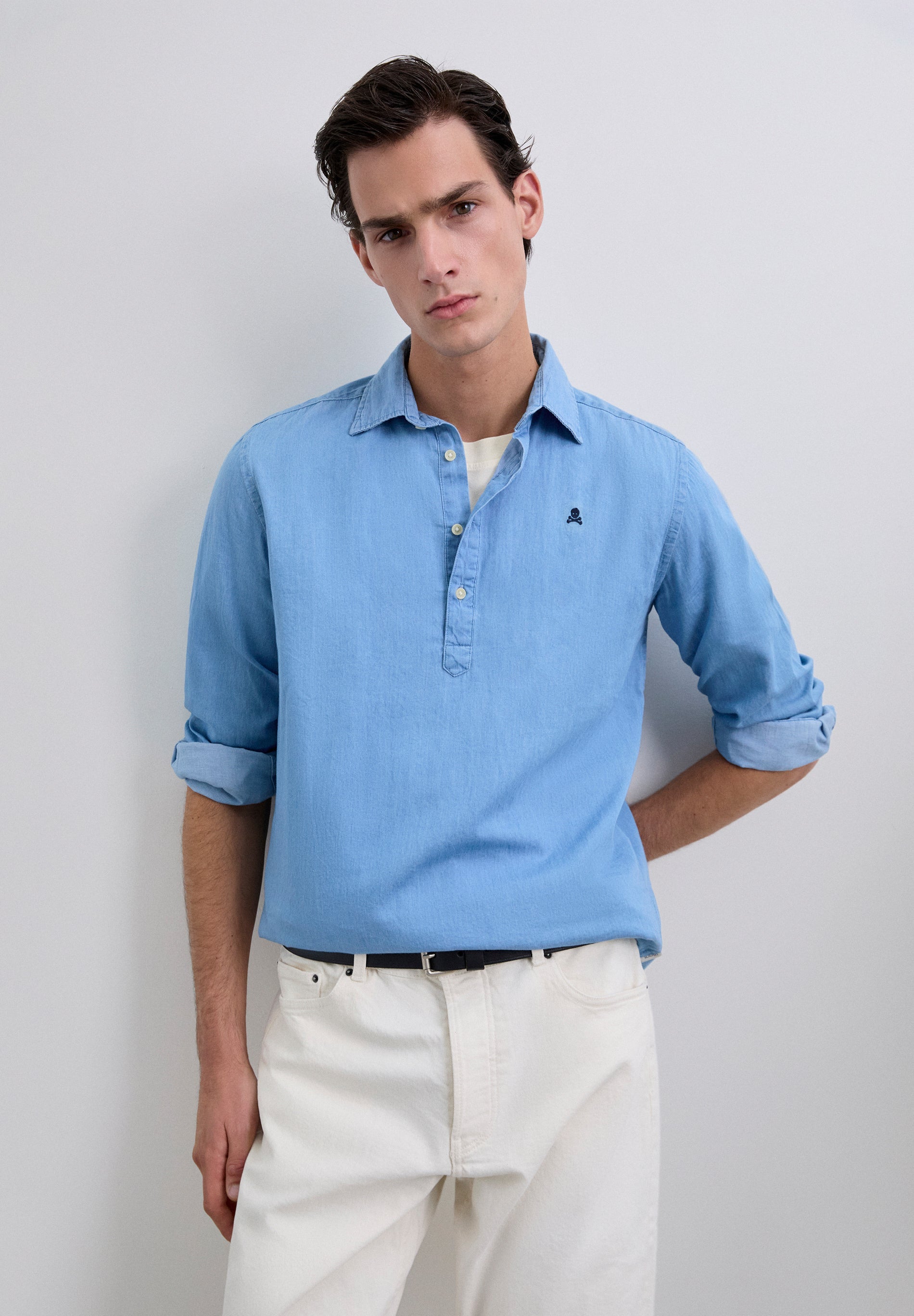 CAMISA POLERA DENIM