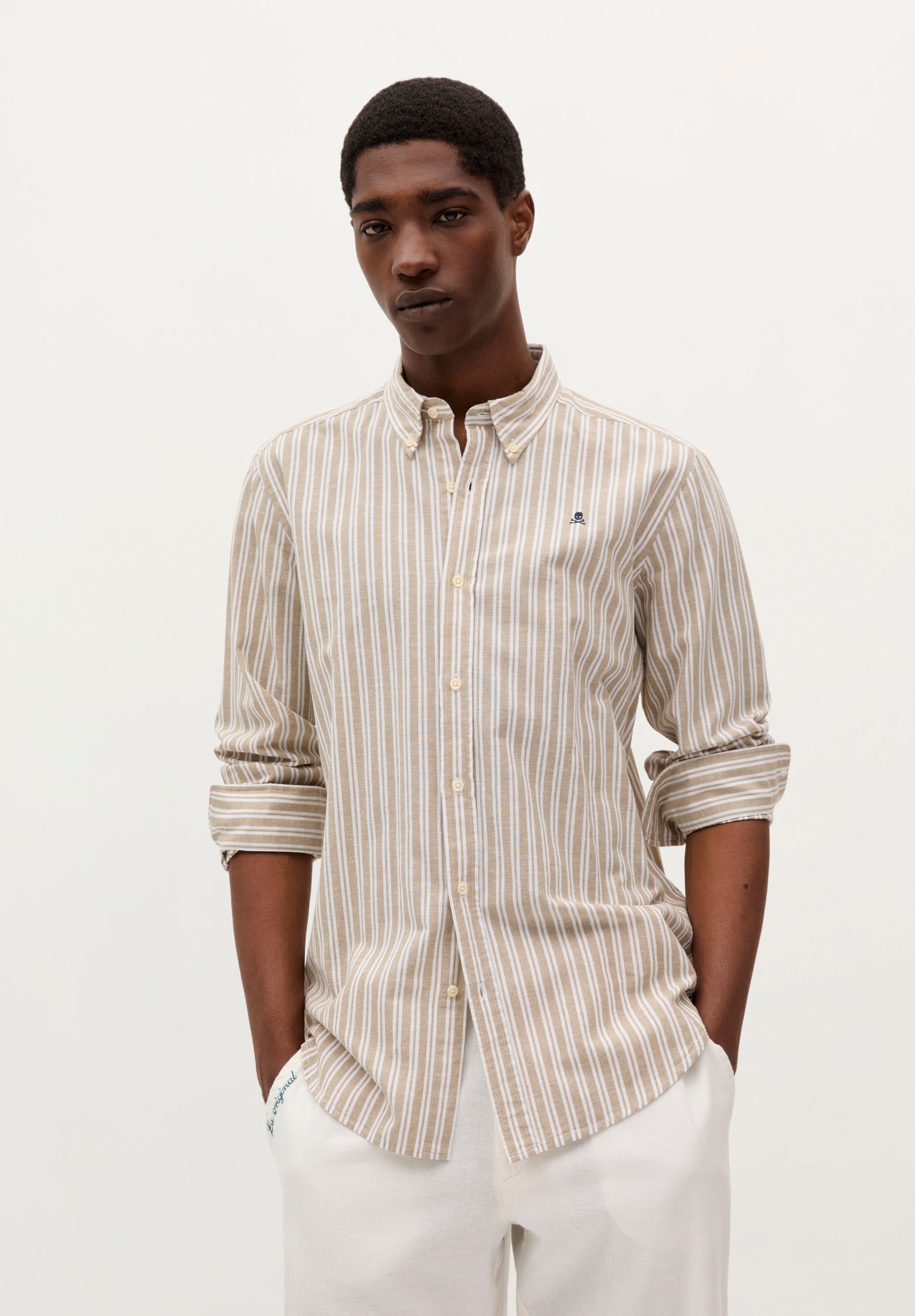 CAMISA RAYAS CALAVERA CONTRASTE