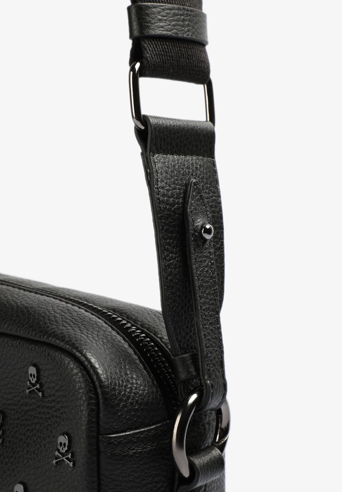 BOLSO PIEL BANDOLERA CALAVERAS ALL OVER - Scalpers