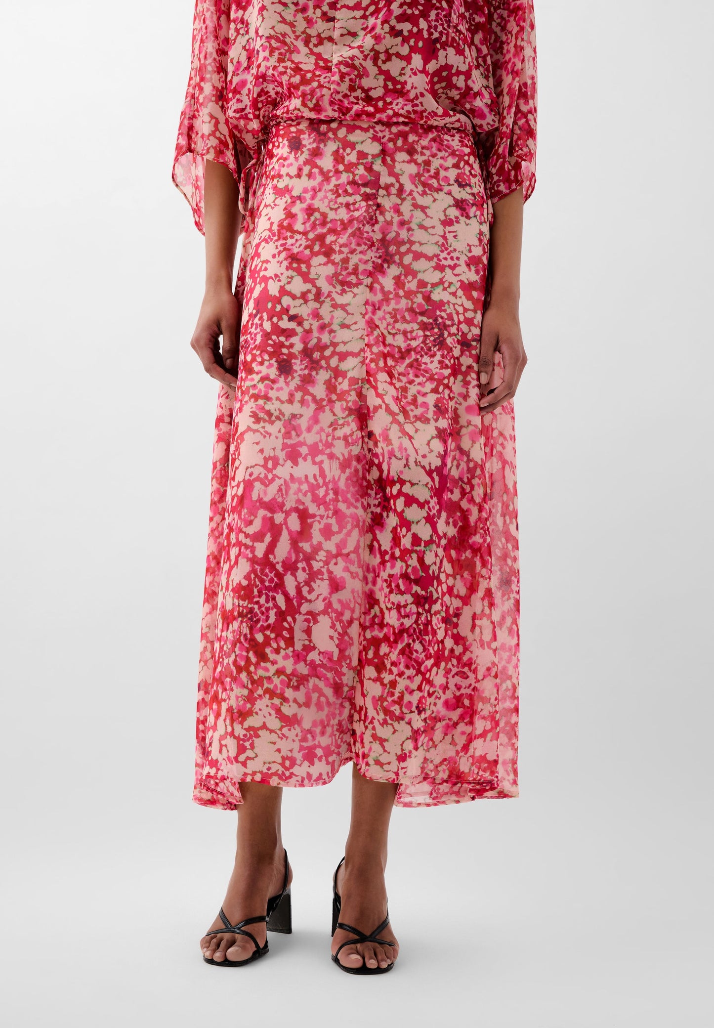 FALDA ESTAMPADA VOLANTES