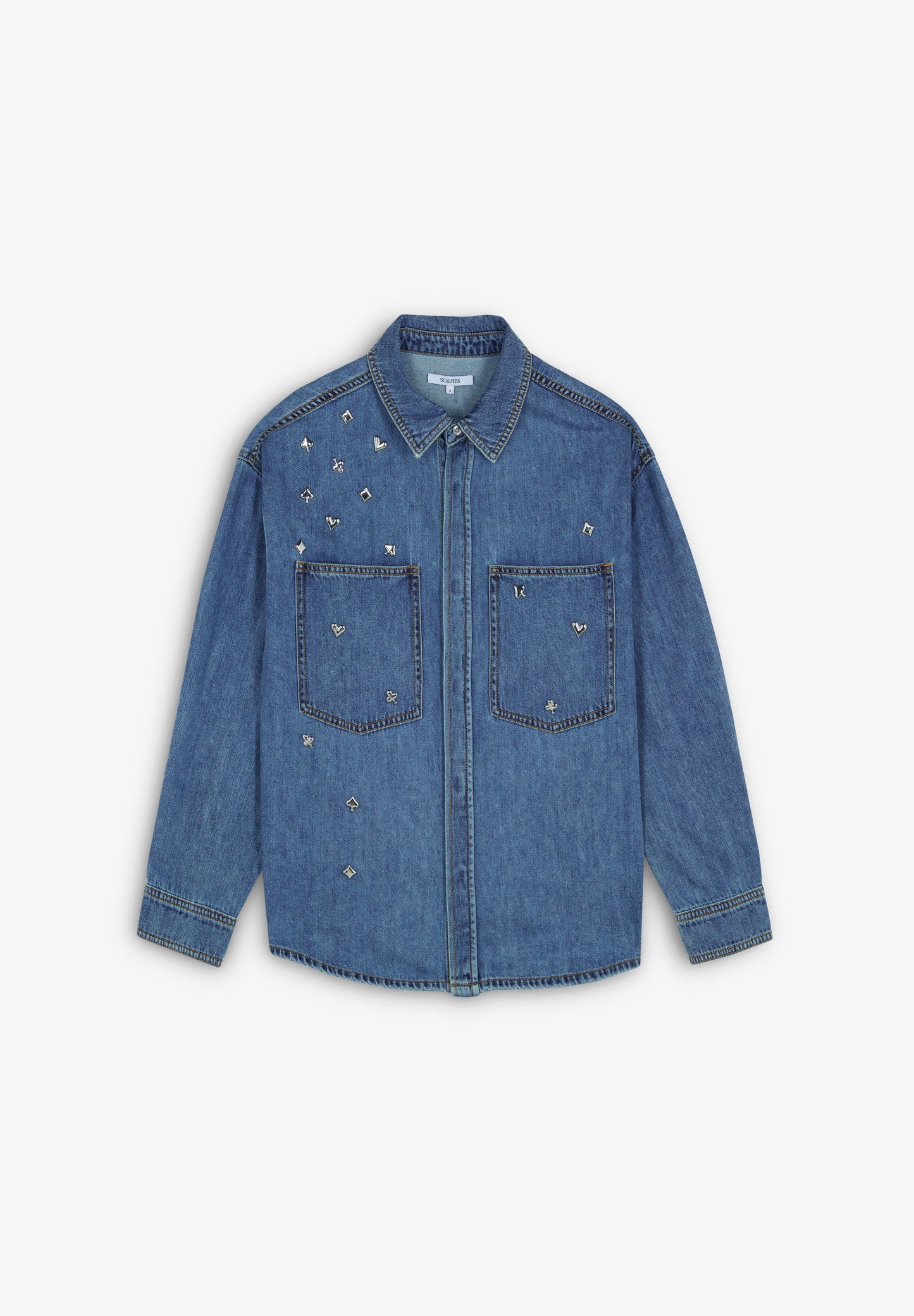 CAMISA DENIM TACHUELAS