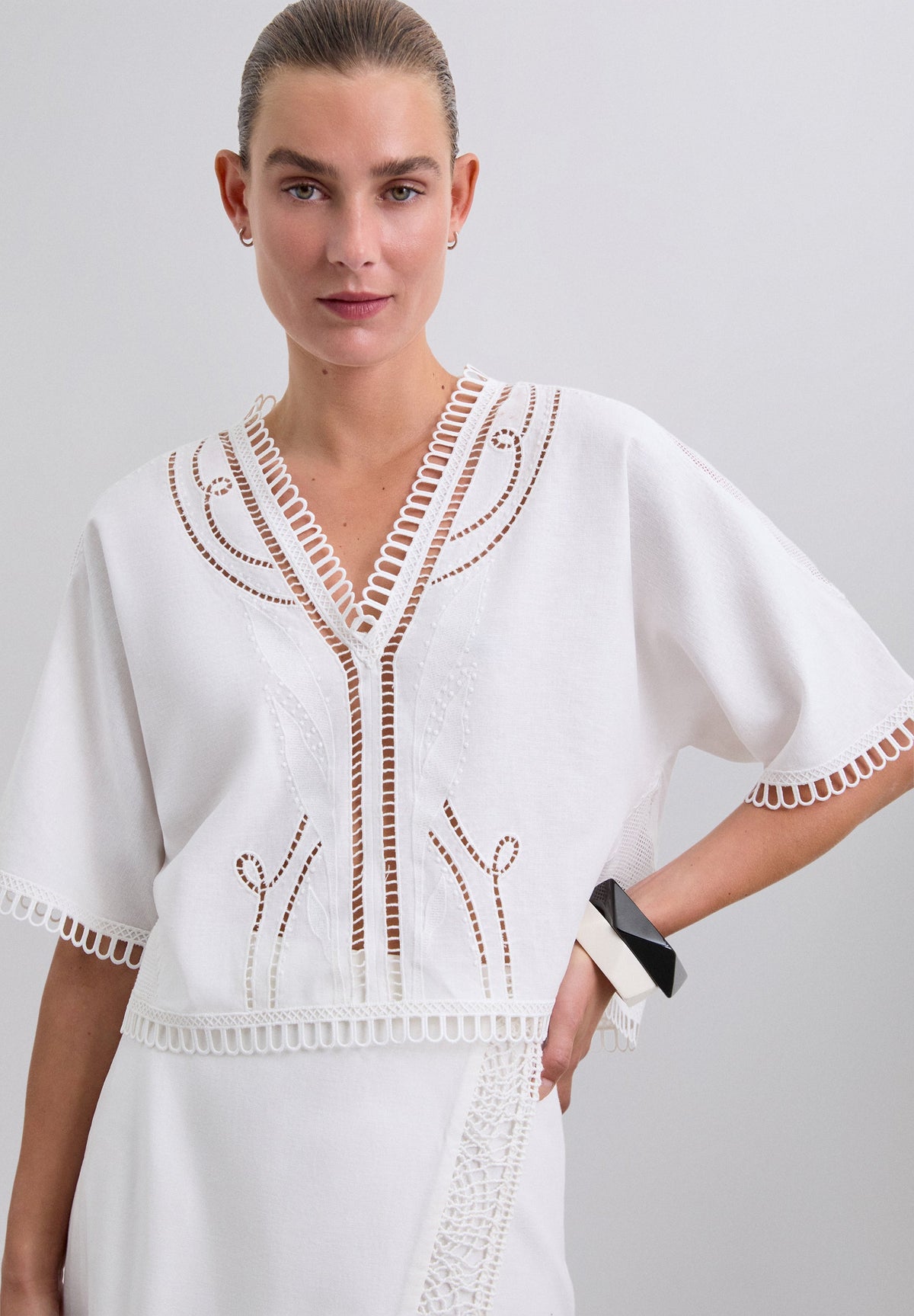 BLUSA DETALLES ENCAJE