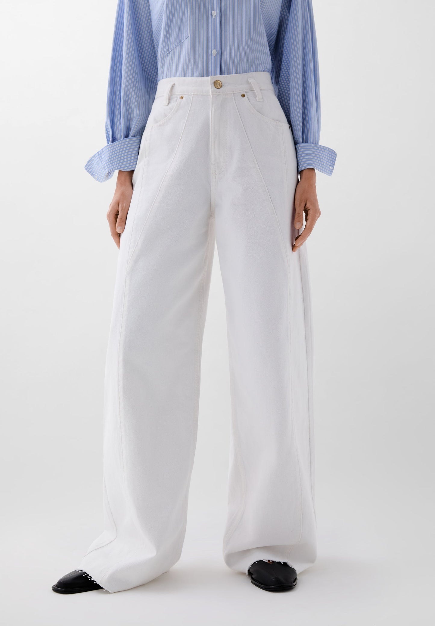 JEANS COSTURA TIRO ALTO