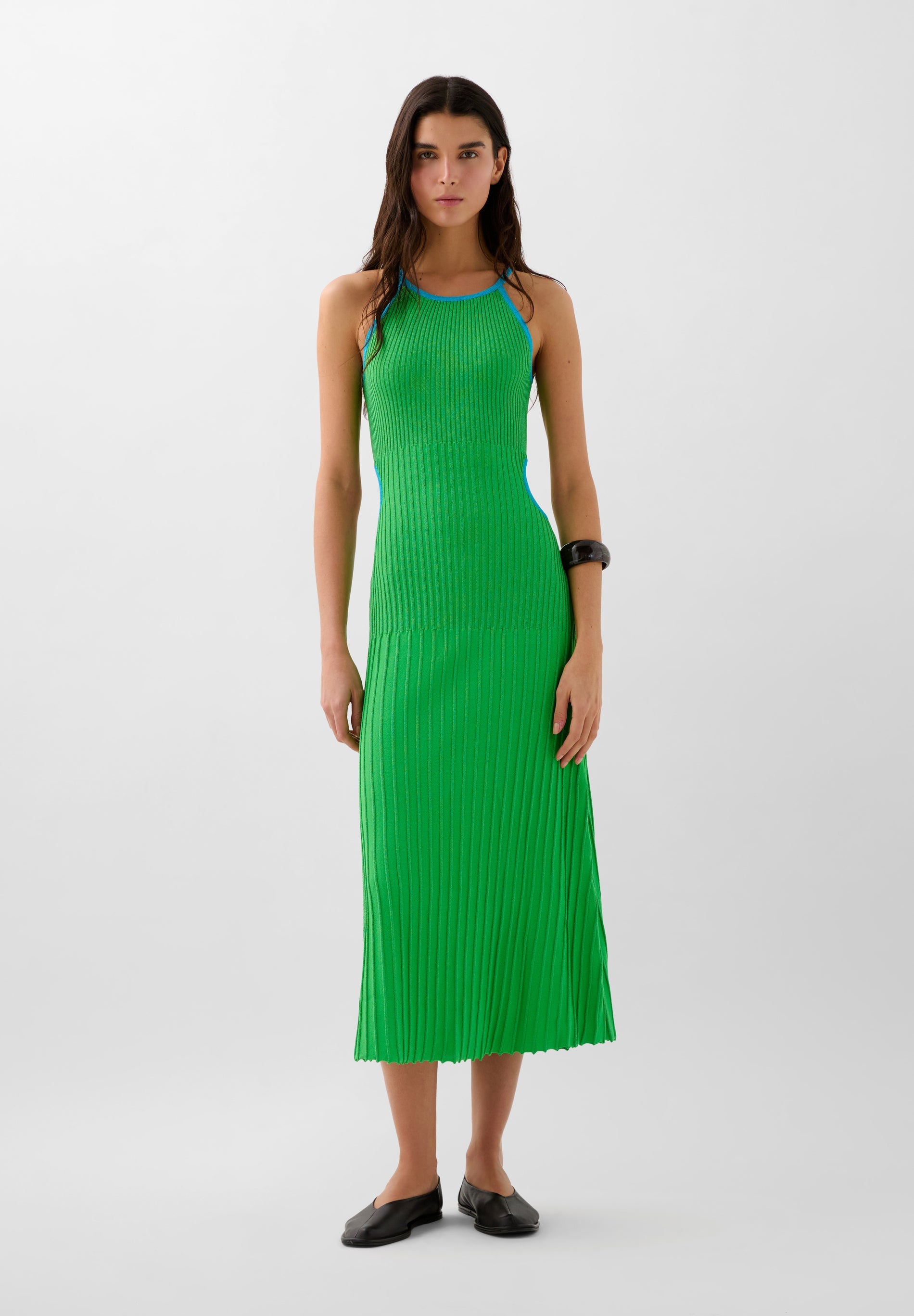 VESTIDO PUNTO LUREX ABERTURAS