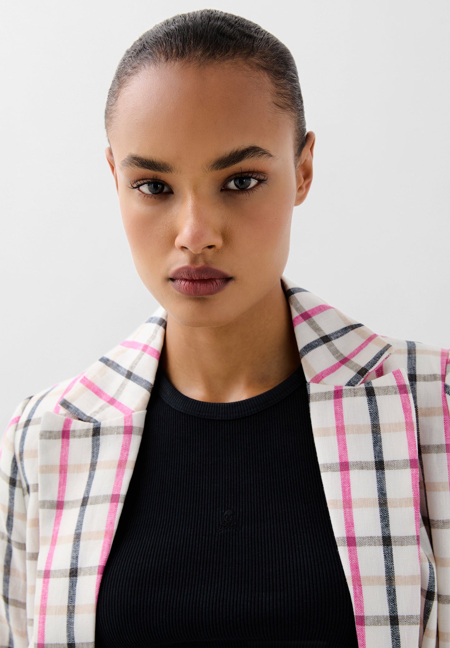 BLAZER LINO ESTAMPADO VICHY