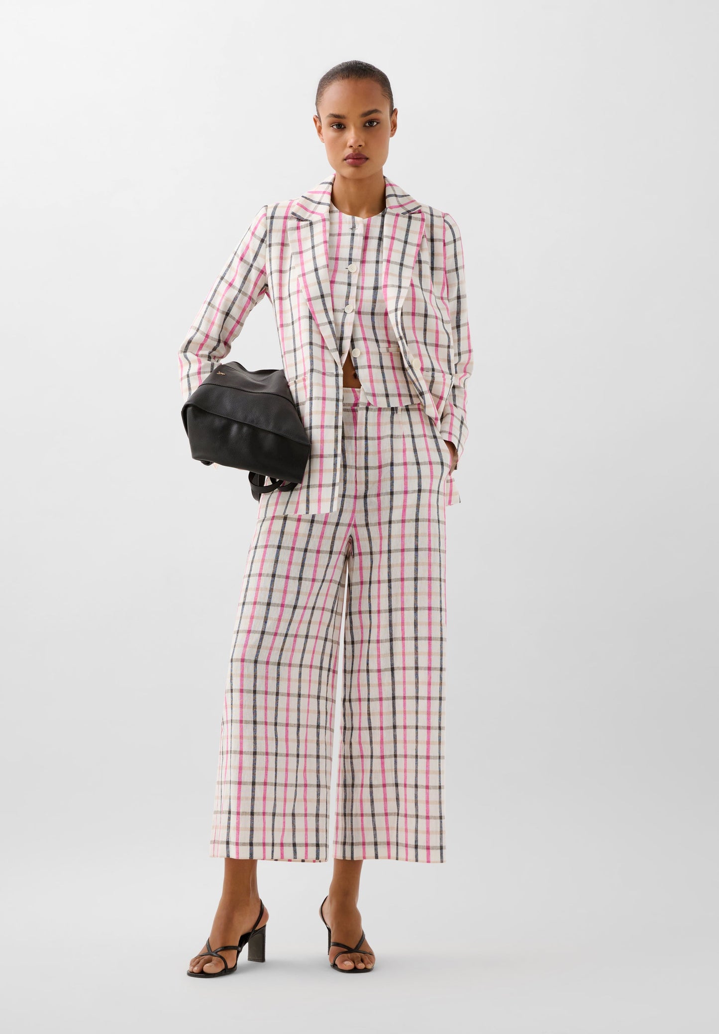 BLAZER LINO ESTAMPADO VICHY