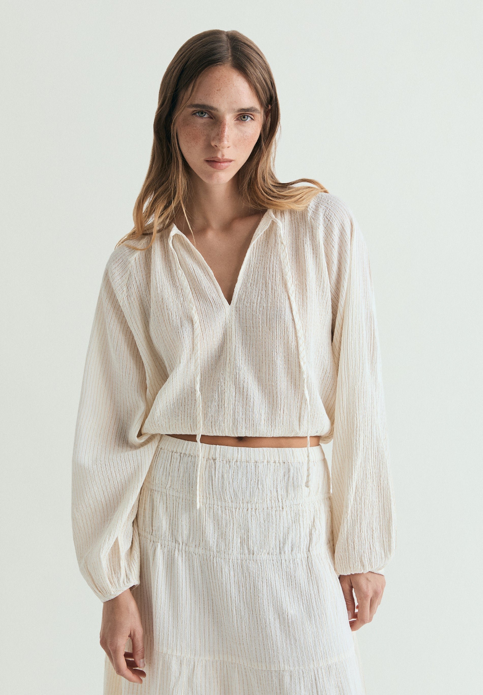 BLUSA RAYAS LUREX