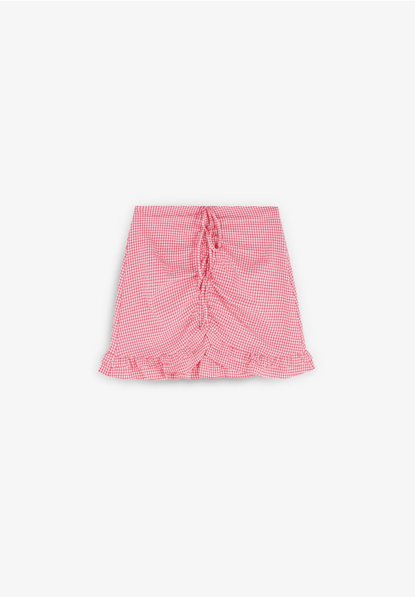 FALDA VICHY FRUNCIDA