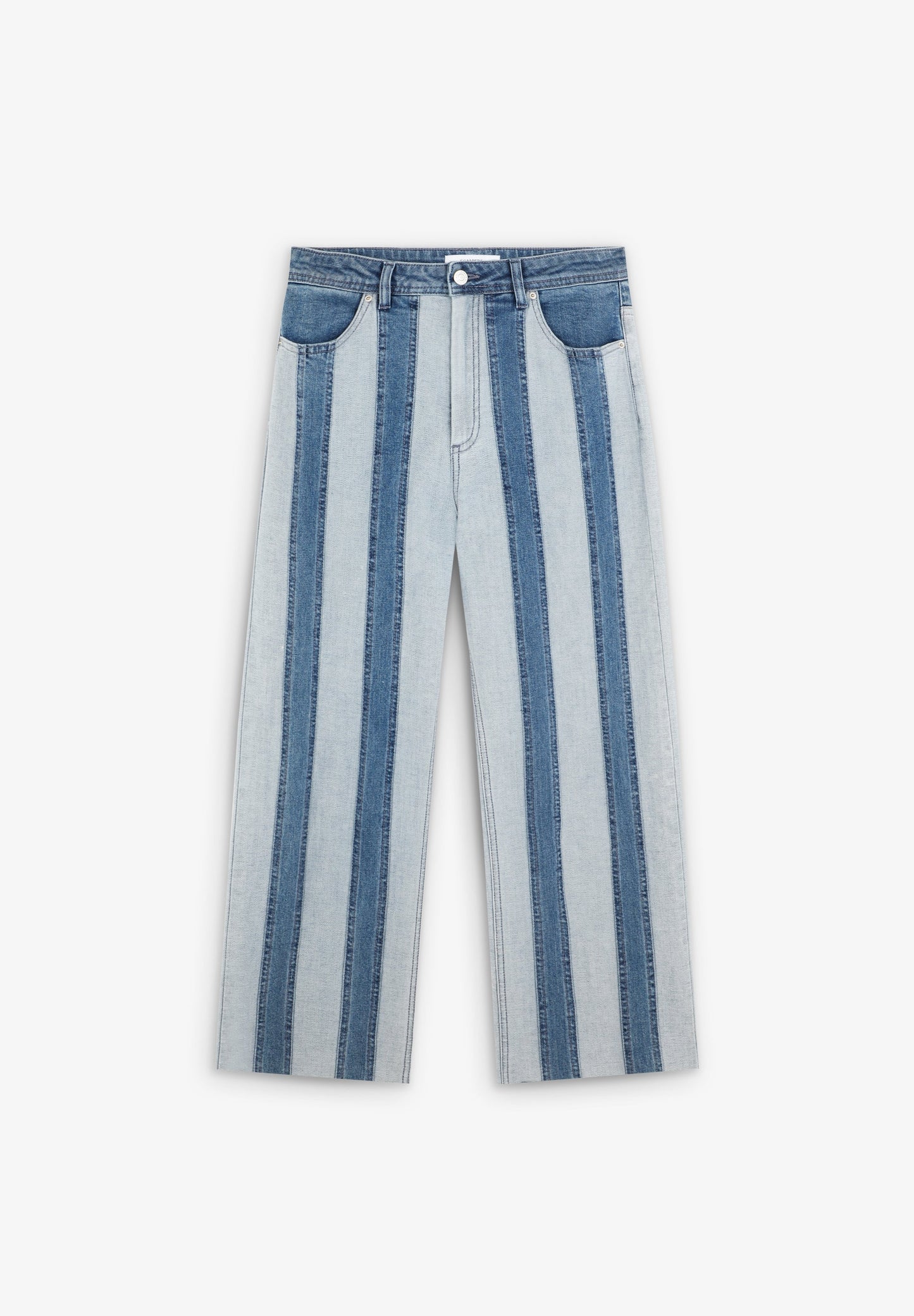 PANTALÓN DENIM RAYAS BICOLOR