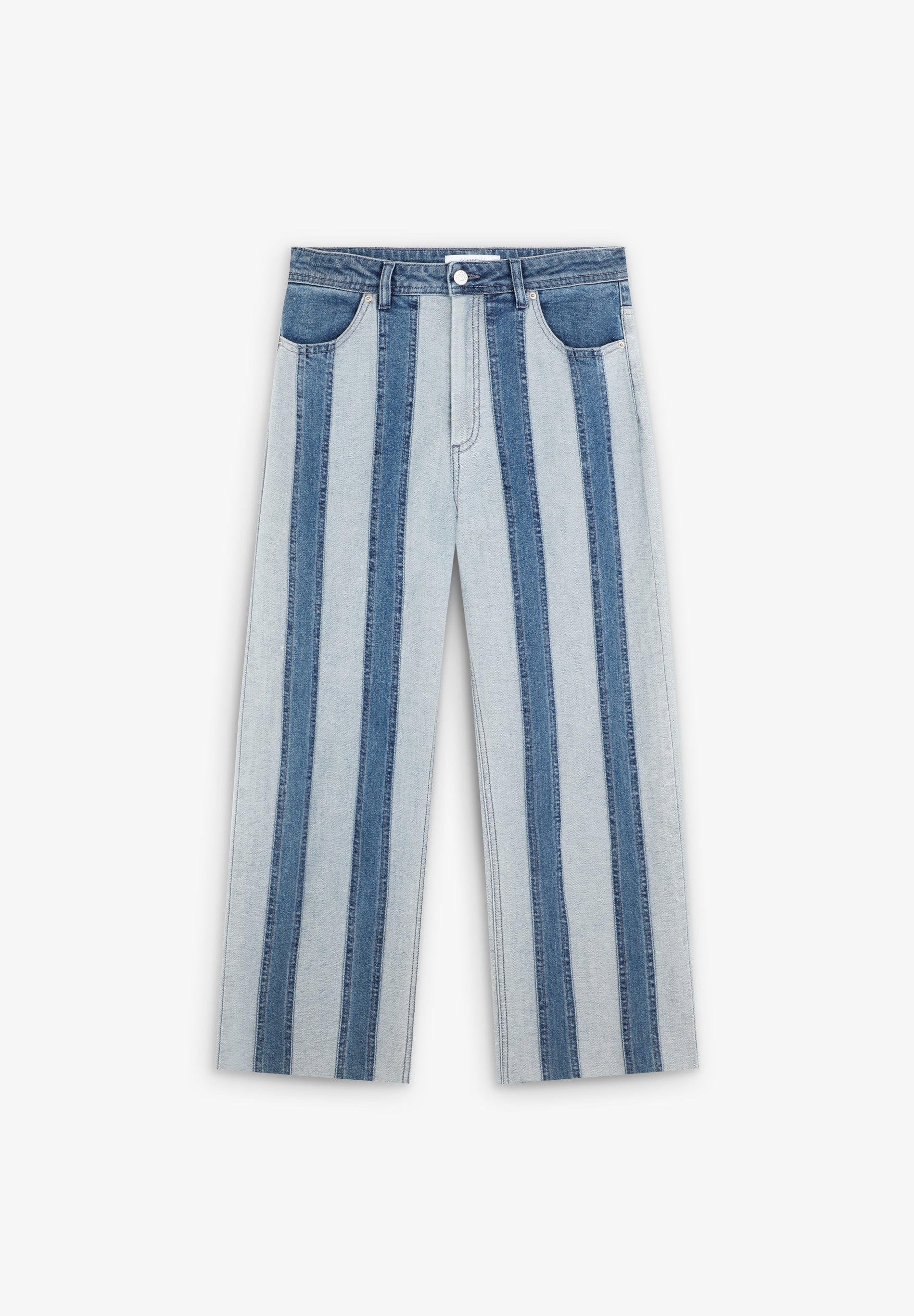 PANTALÓN DENIM RAYAS BICOLOR