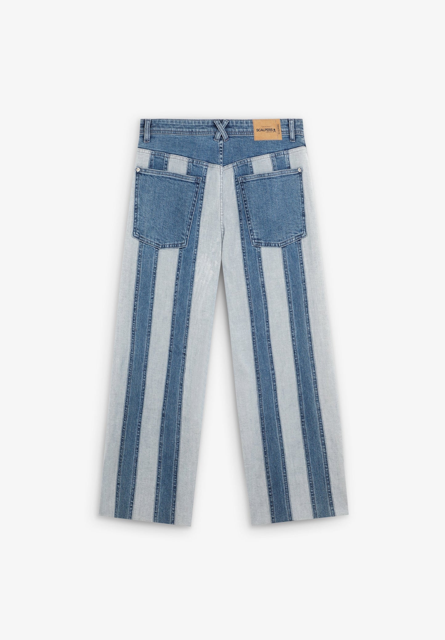 PANTALÓN DENIM RAYAS BICOLOR