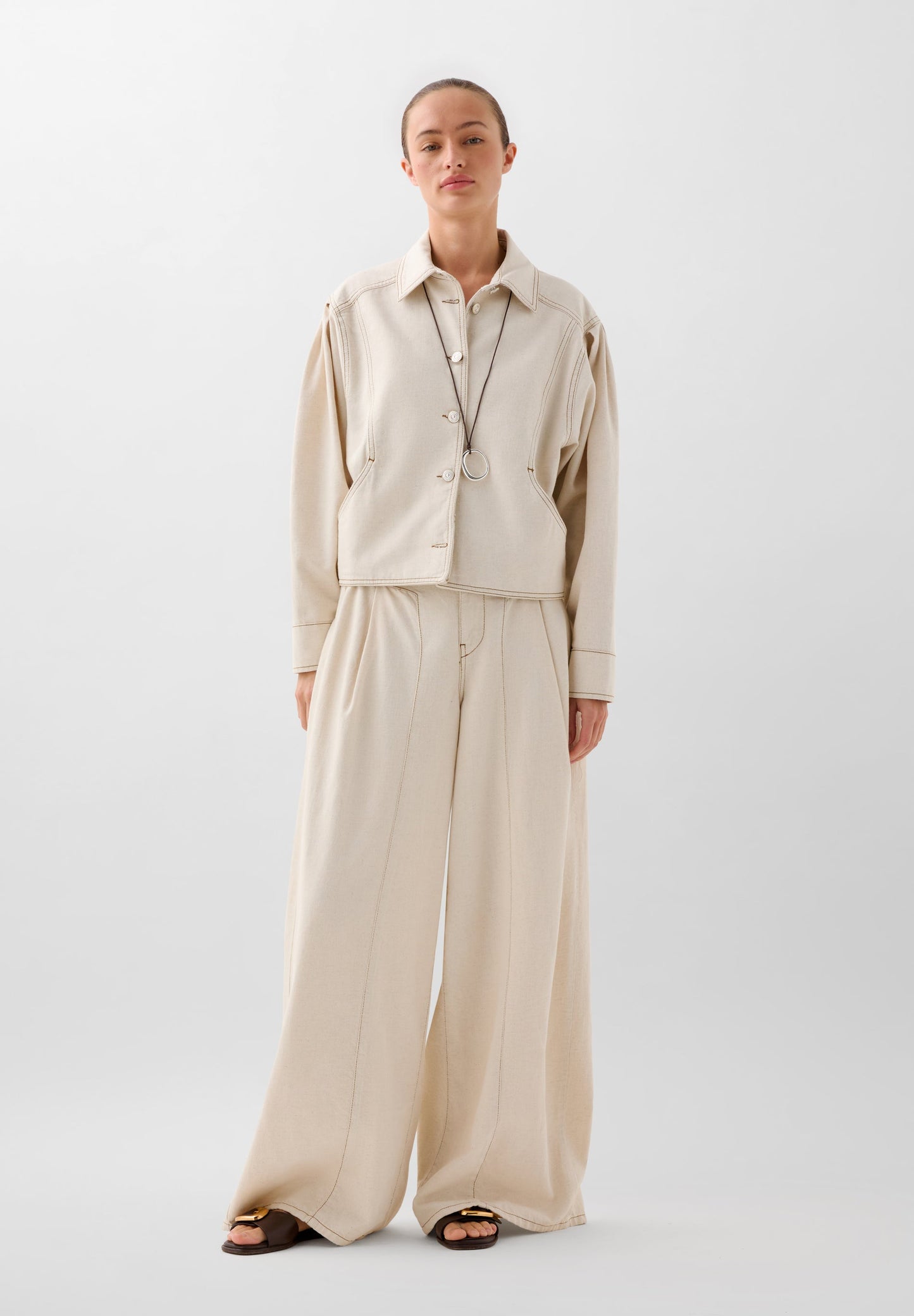 PANTALON DENIM COSTURA - Scalpers