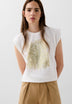CAMISETA PRINT METALIZADO CALAVERA