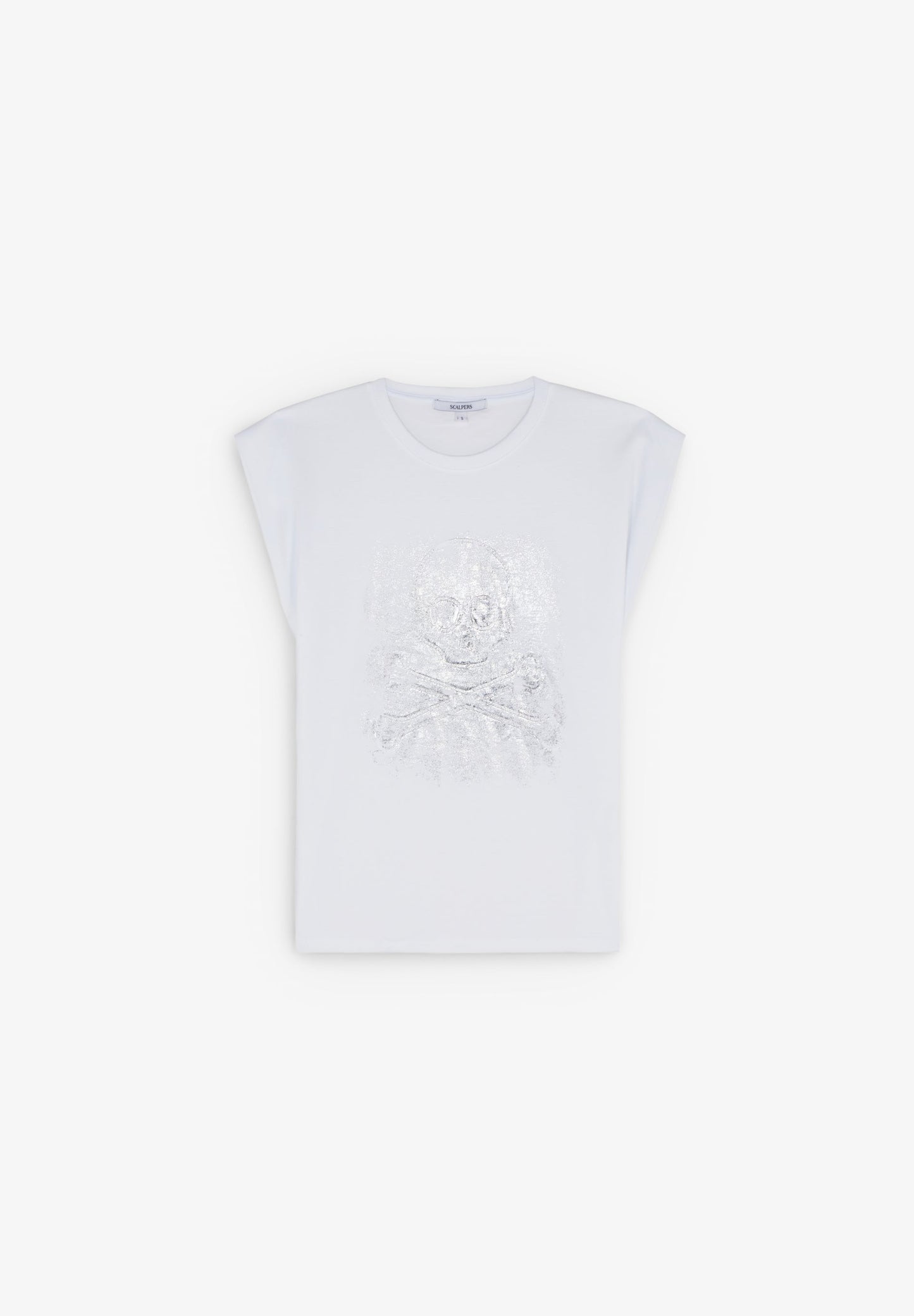 CAMISETA PRINT METALIZADO CALAVERA