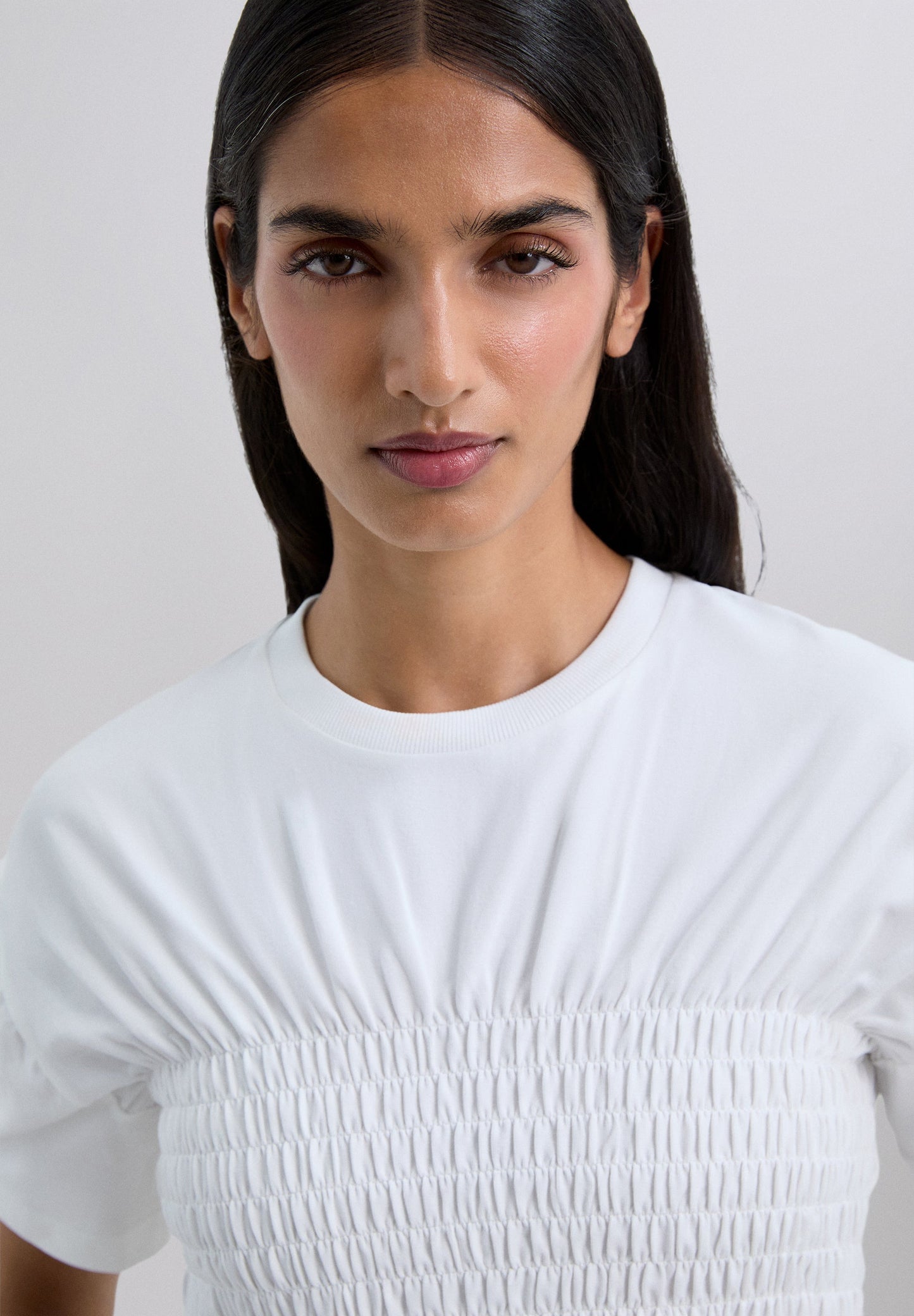 CAMISETA VOLANTES MANGA CORTA