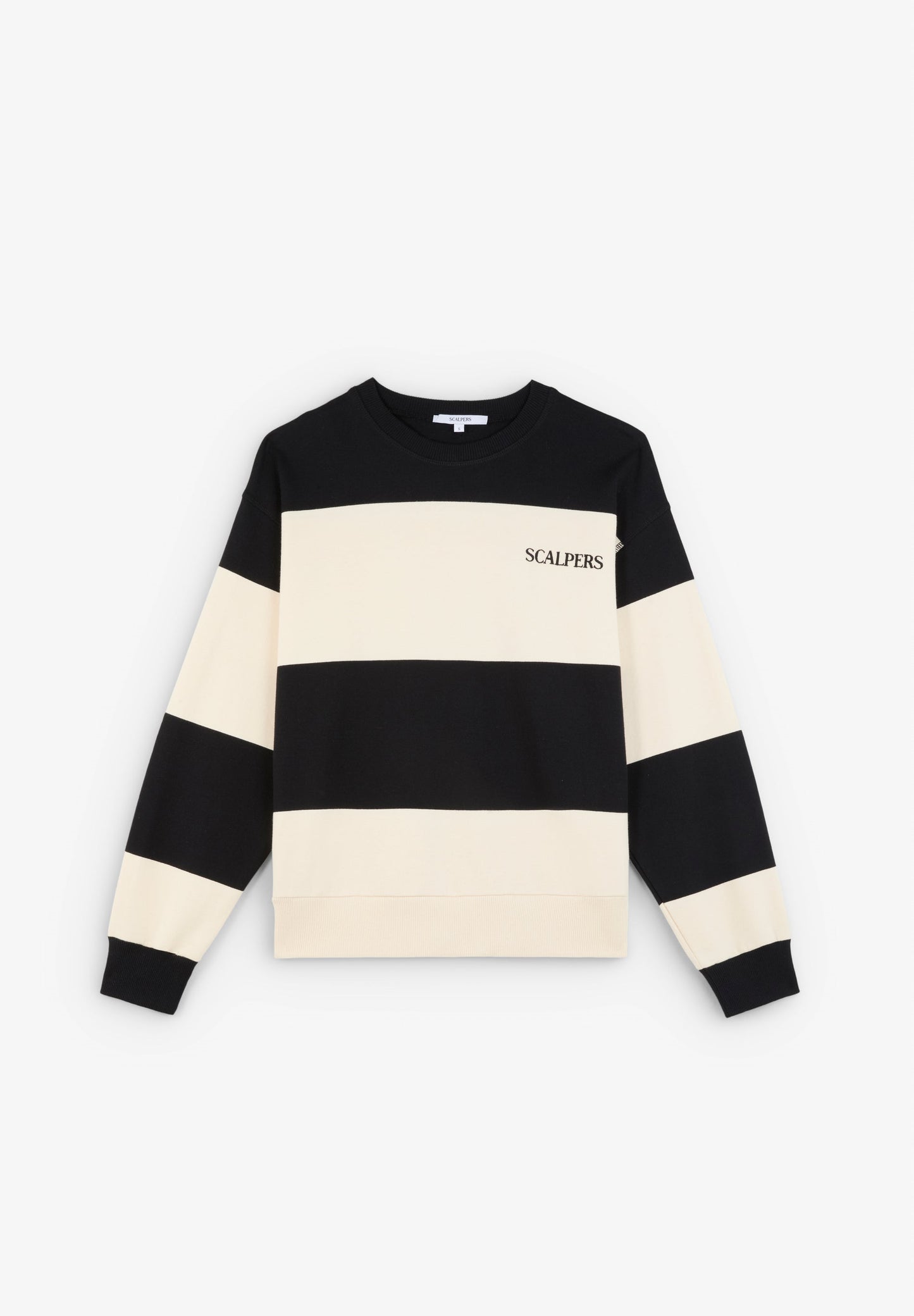 SUDADERA RAYAS LOGO BORDADO - Scalpers