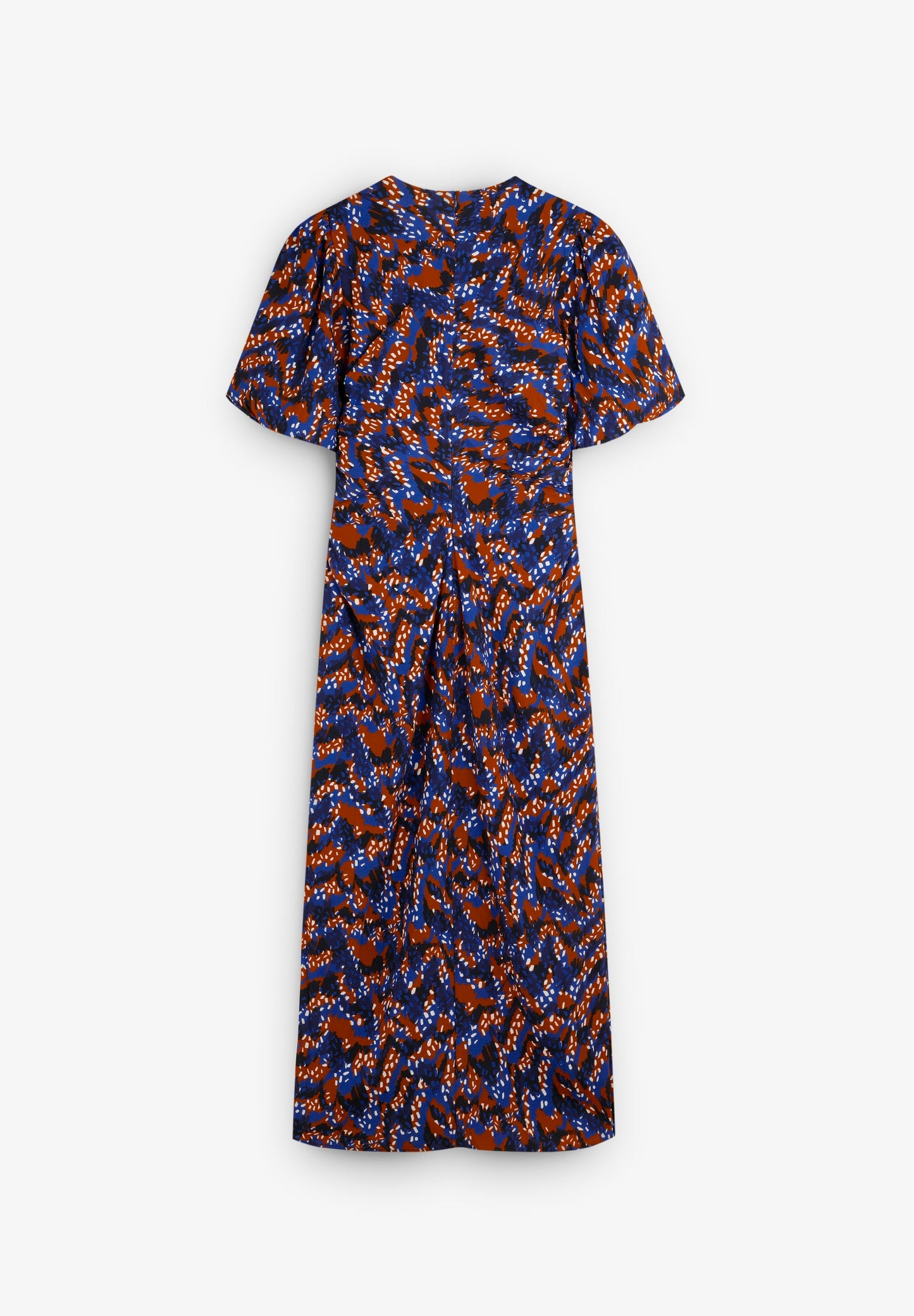 VESTIDO PRINT FRUNCE FRONTAL