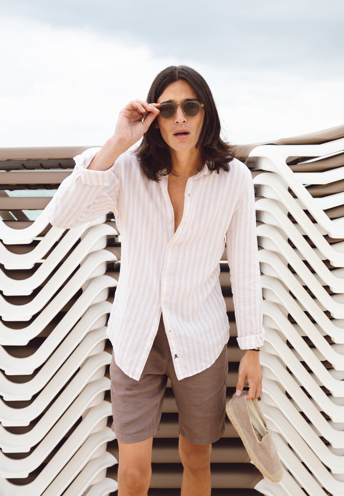 CAMISA LINO RAYAS