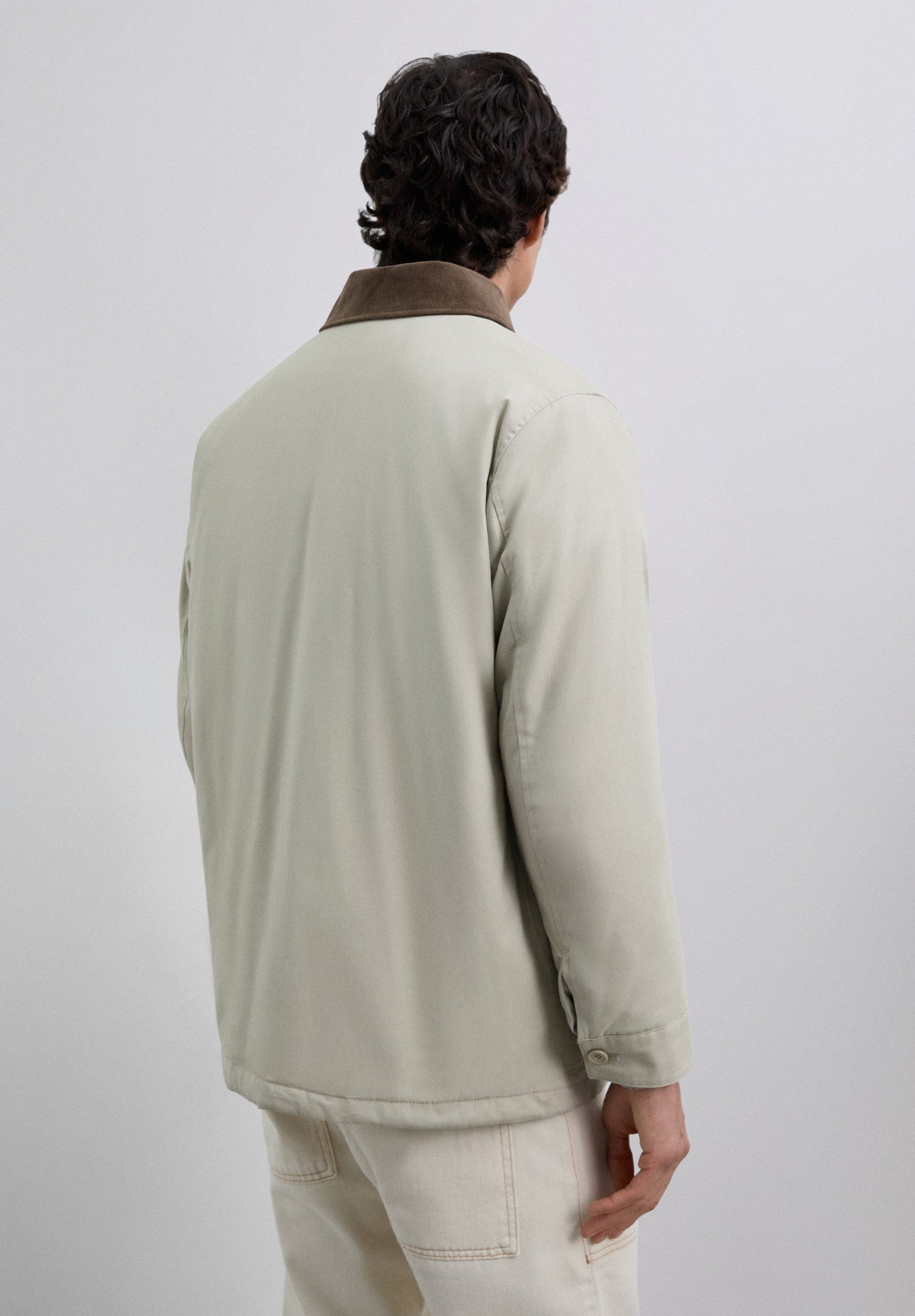 CHAQUETA CUELLO PANA CONTRASTE