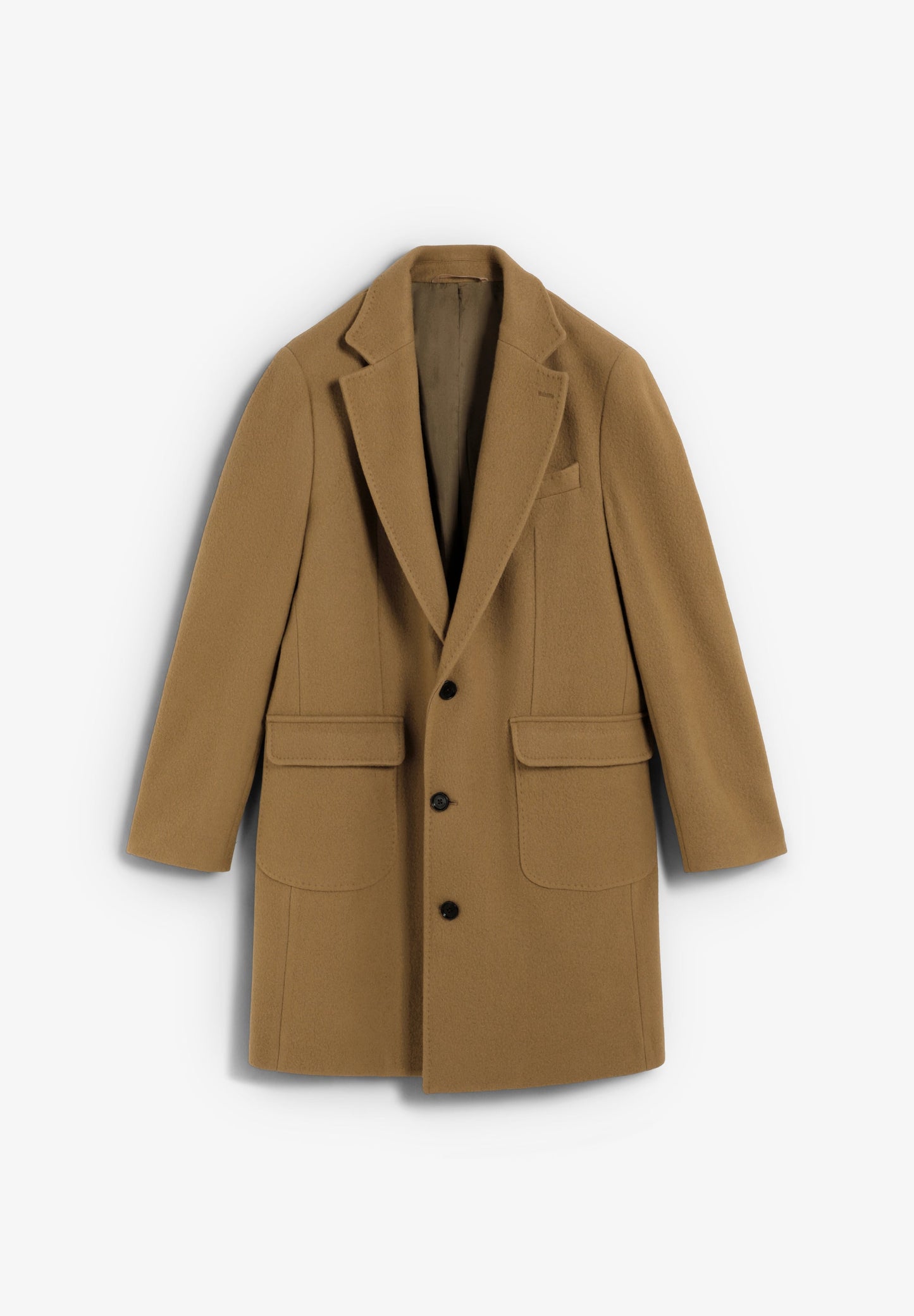 ABRIGO LARGO SOLAPA LANA