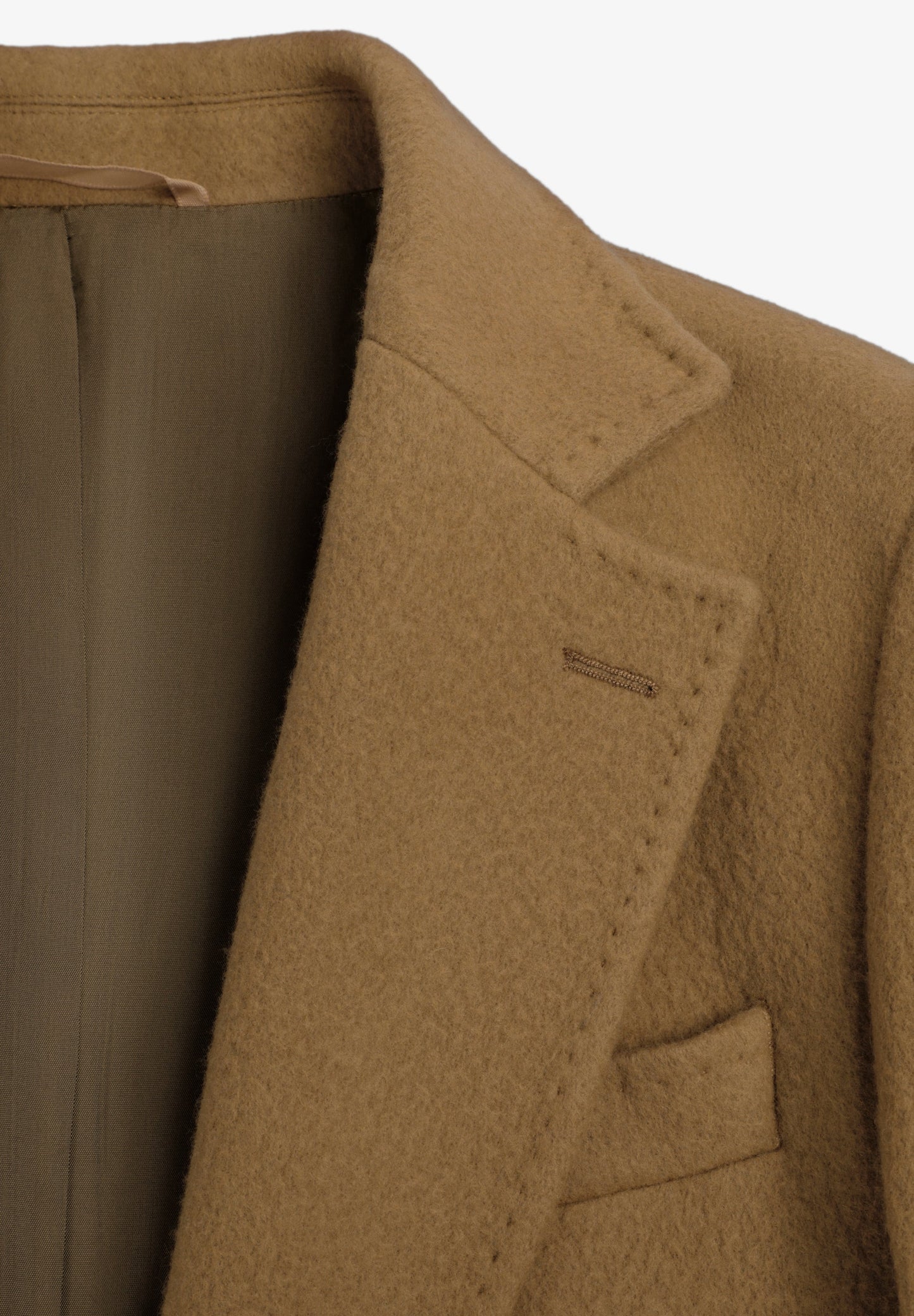 ABRIGO LARGO SOLAPA LANA