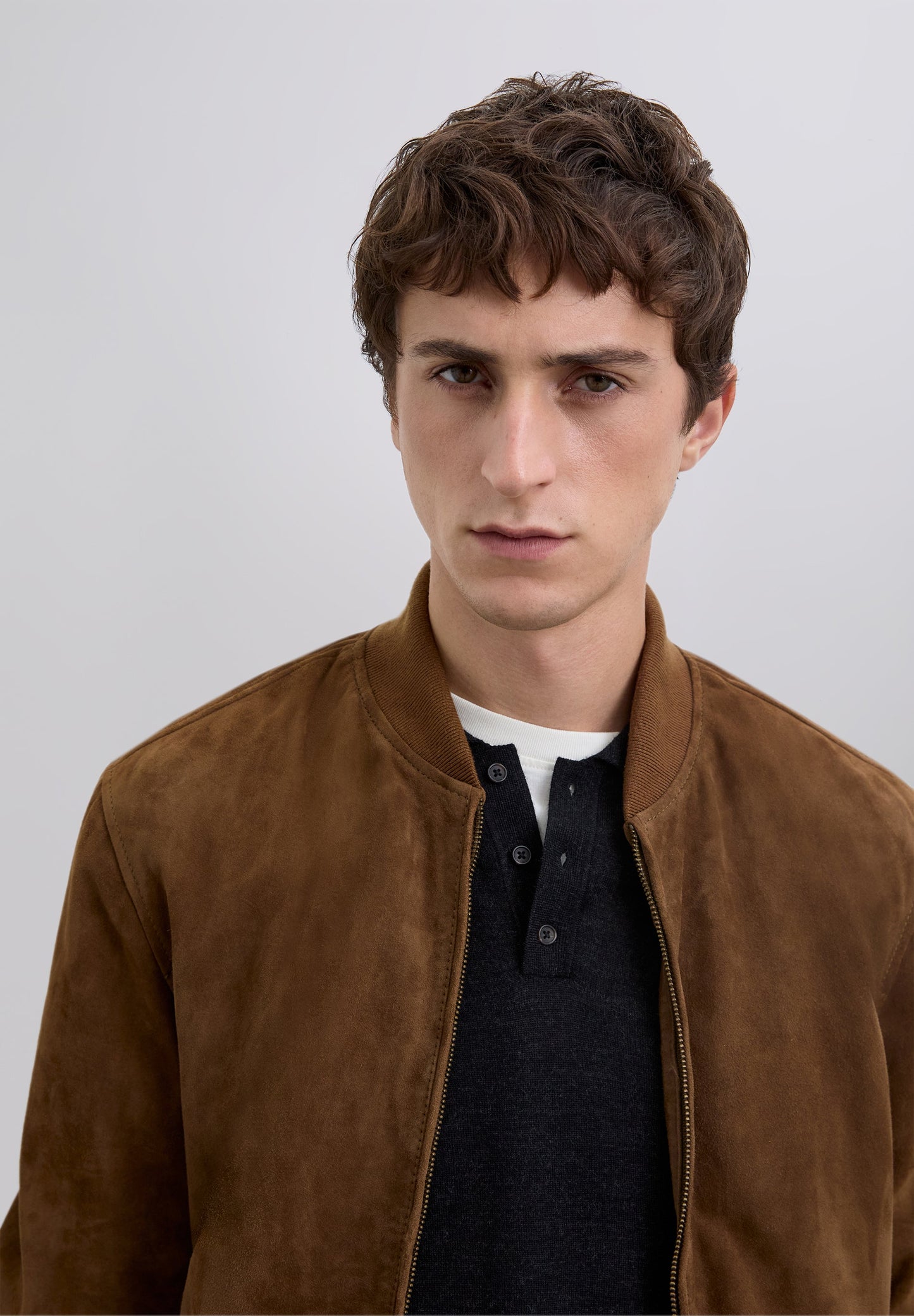 CHAQUETA BOMBER PIEL