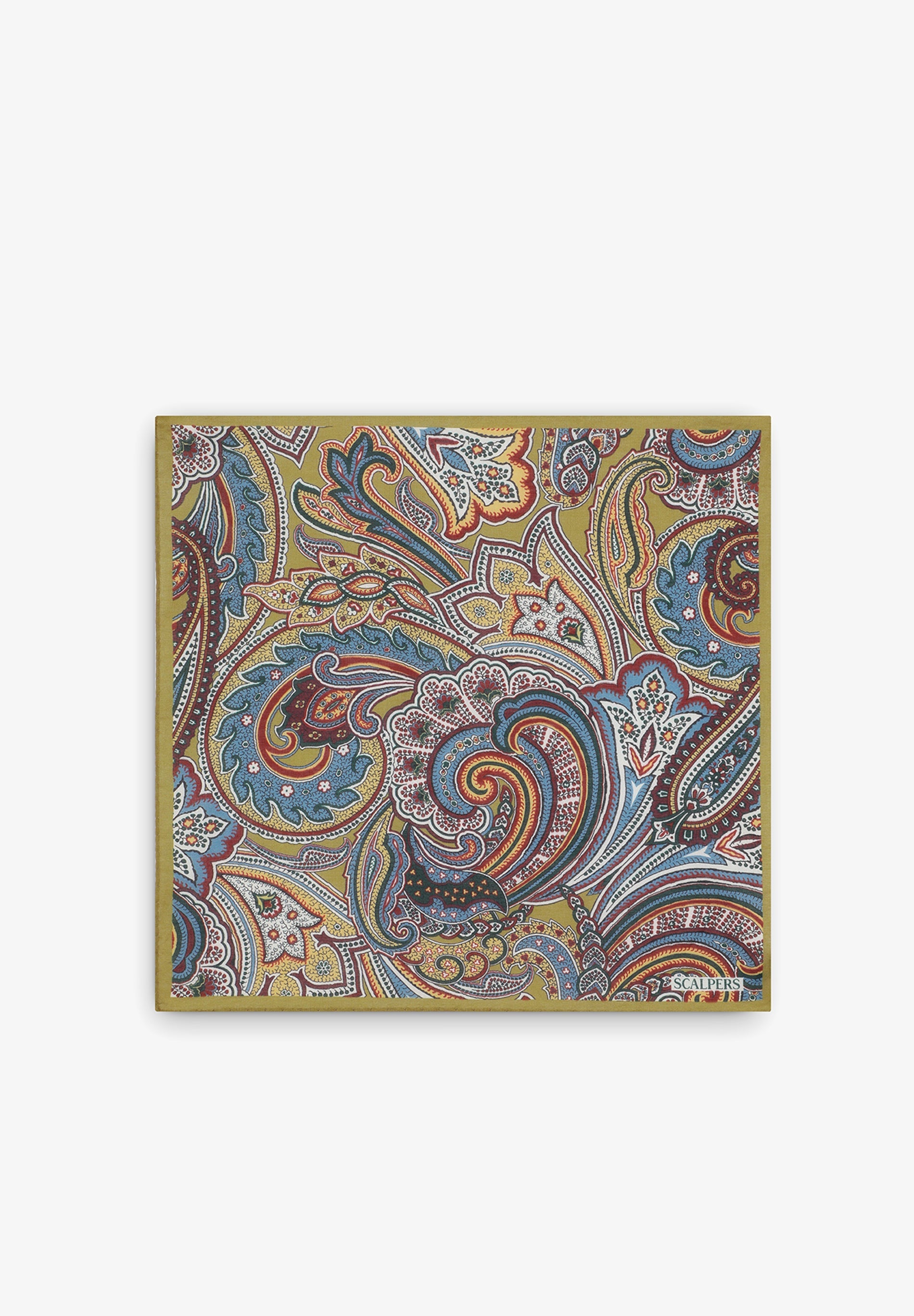 PAÑUELO SEDA ESTAMPADO FLORES