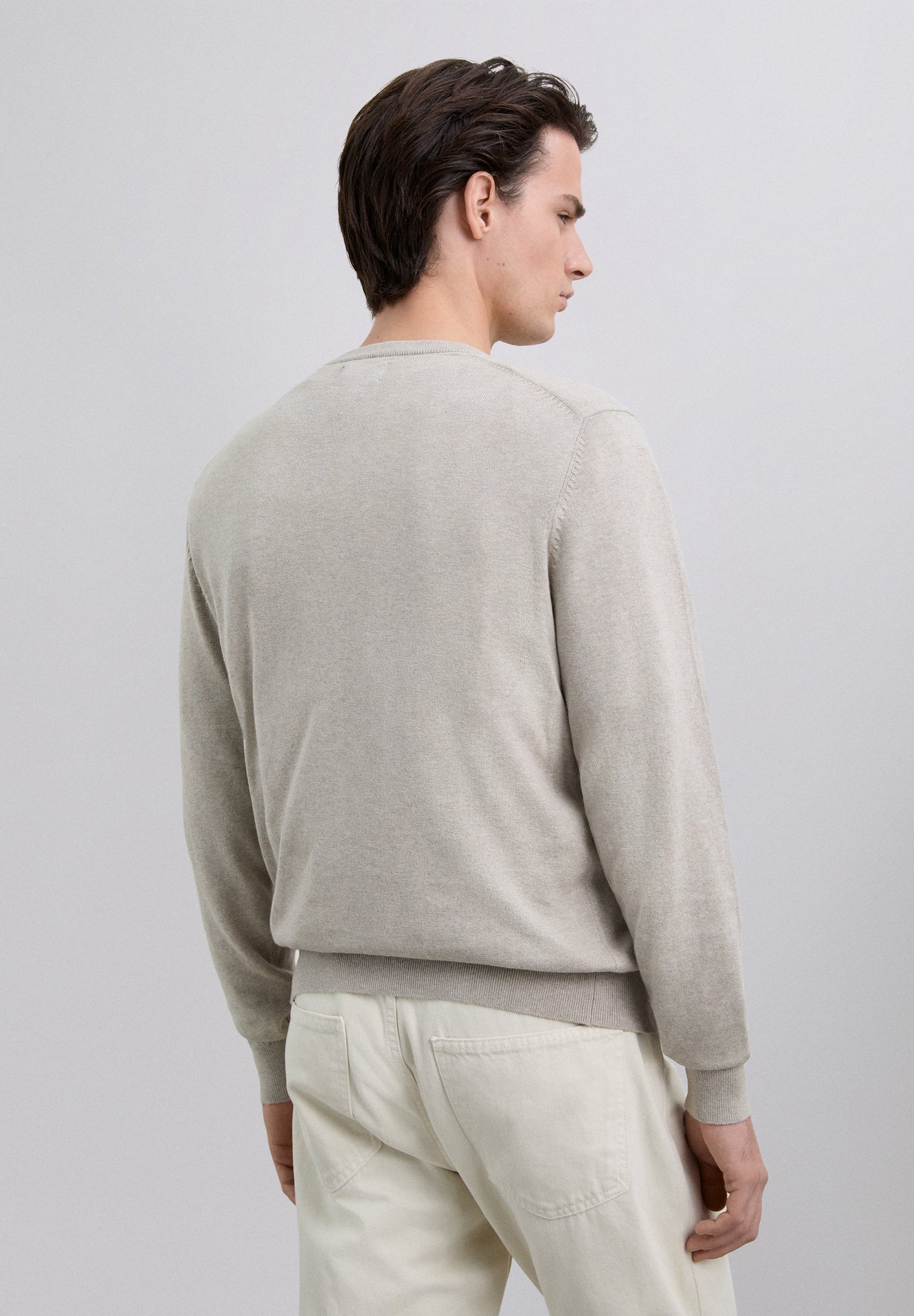 JERSEY PUNTO CUELLO PICO ALGODÓN