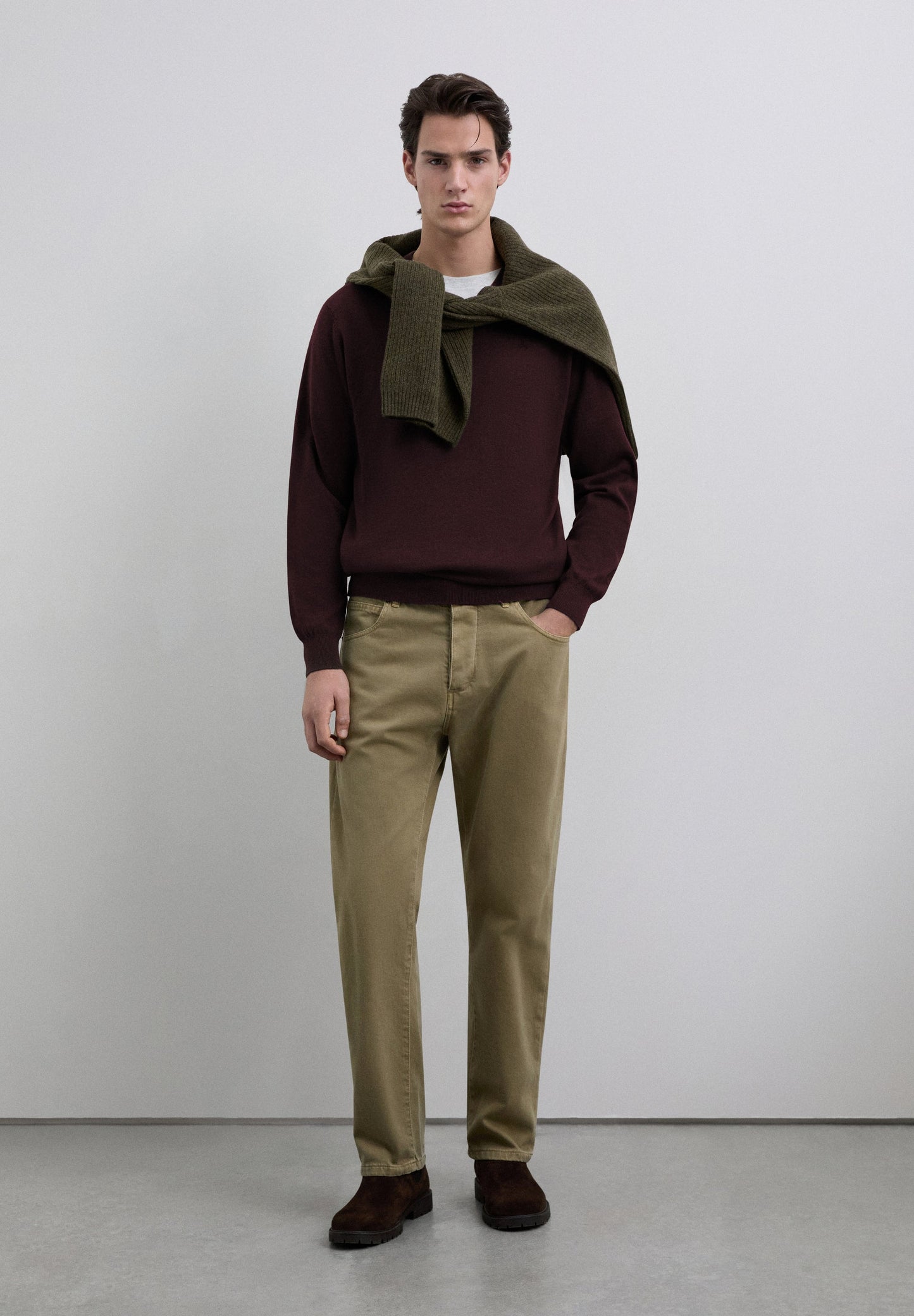 JERSEY PUNTO CUELLO PICO ALGODÓN