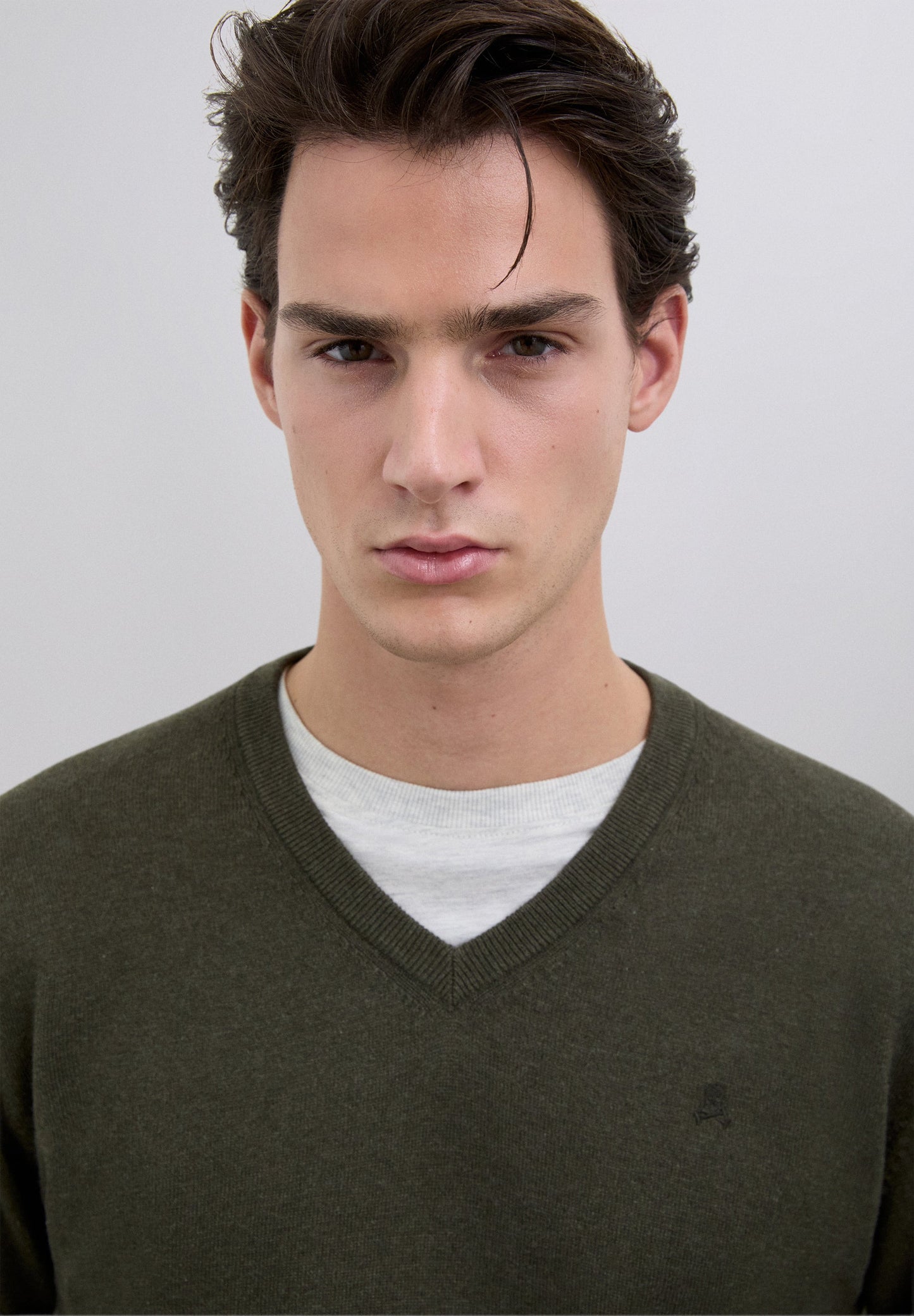 JERSEY PUNTO CUELLO PICO ALGODÓN