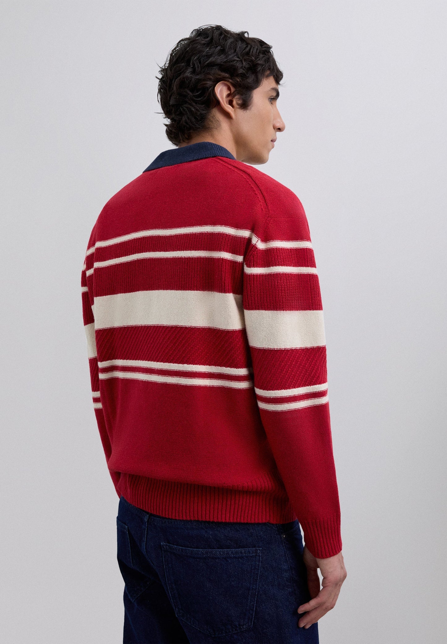 JERSEY POLO RAYAS LANA