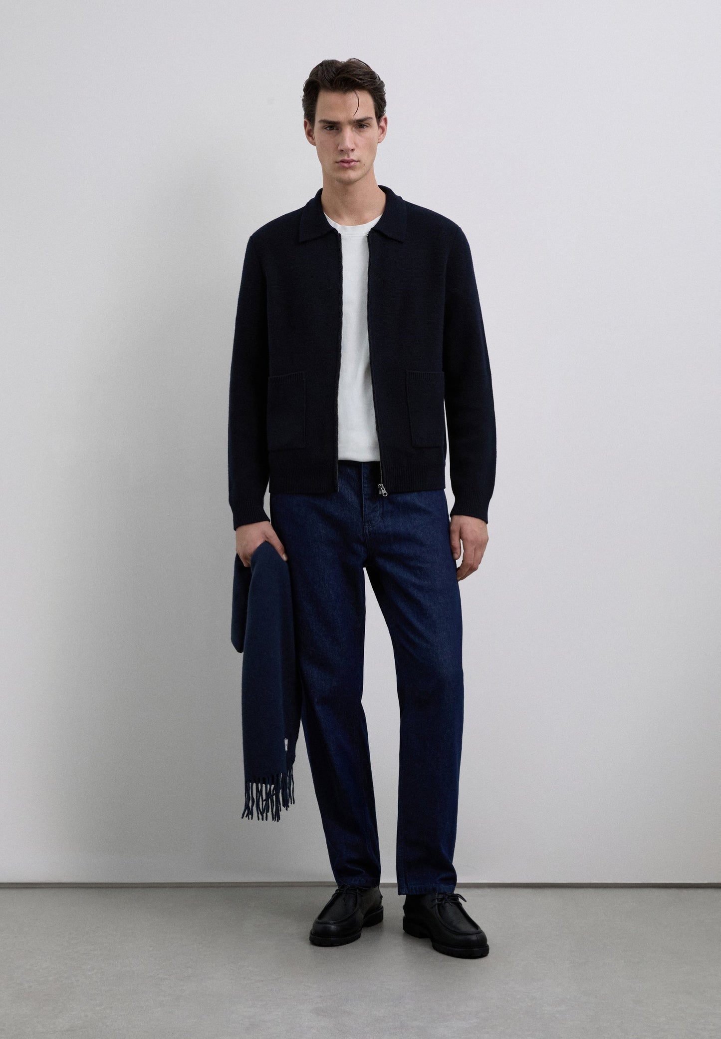 CÁRDIGAN CREMALLERA LANA MERINO