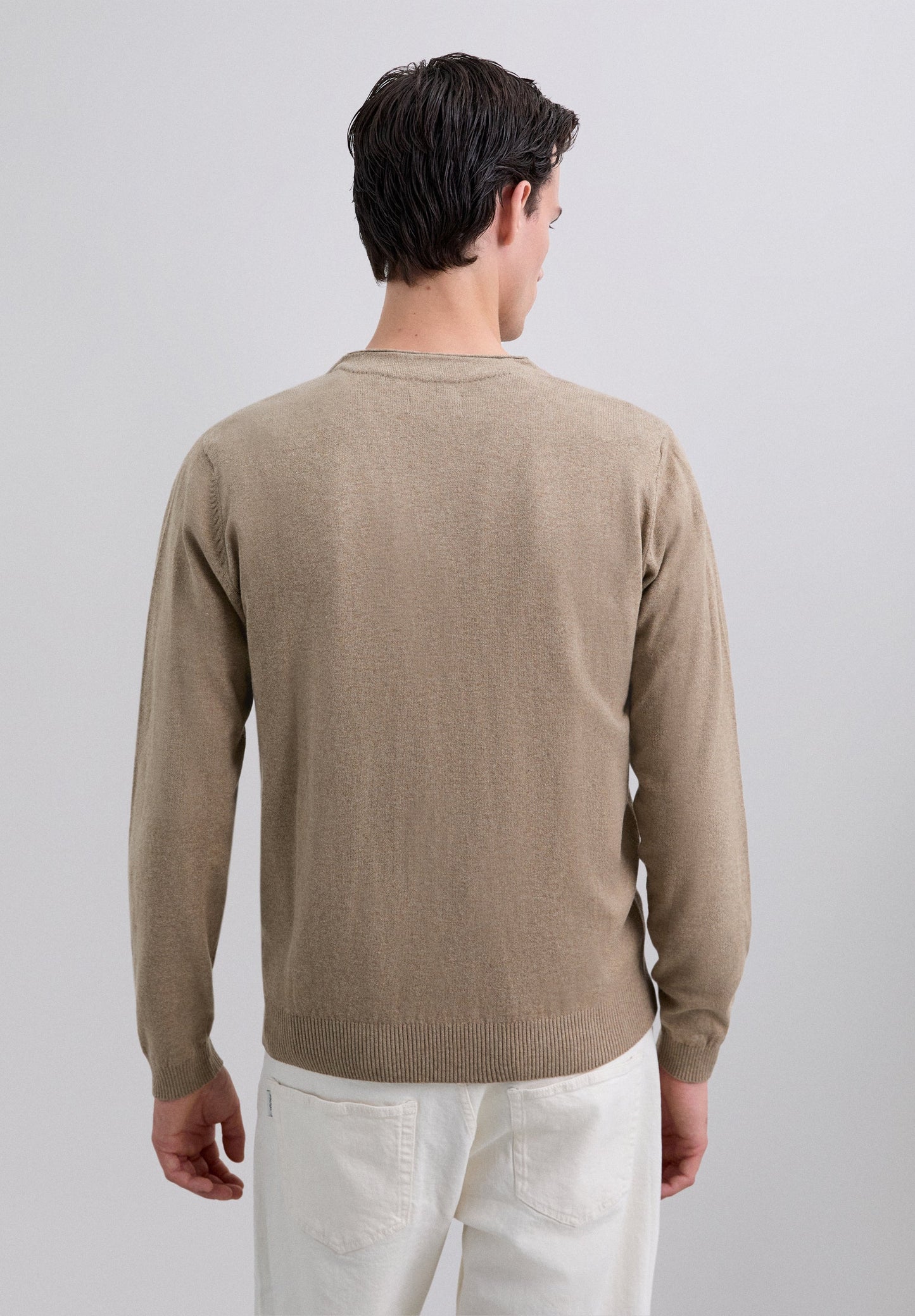 CÁRDIGAN CUELLO PICO ALGODÓN