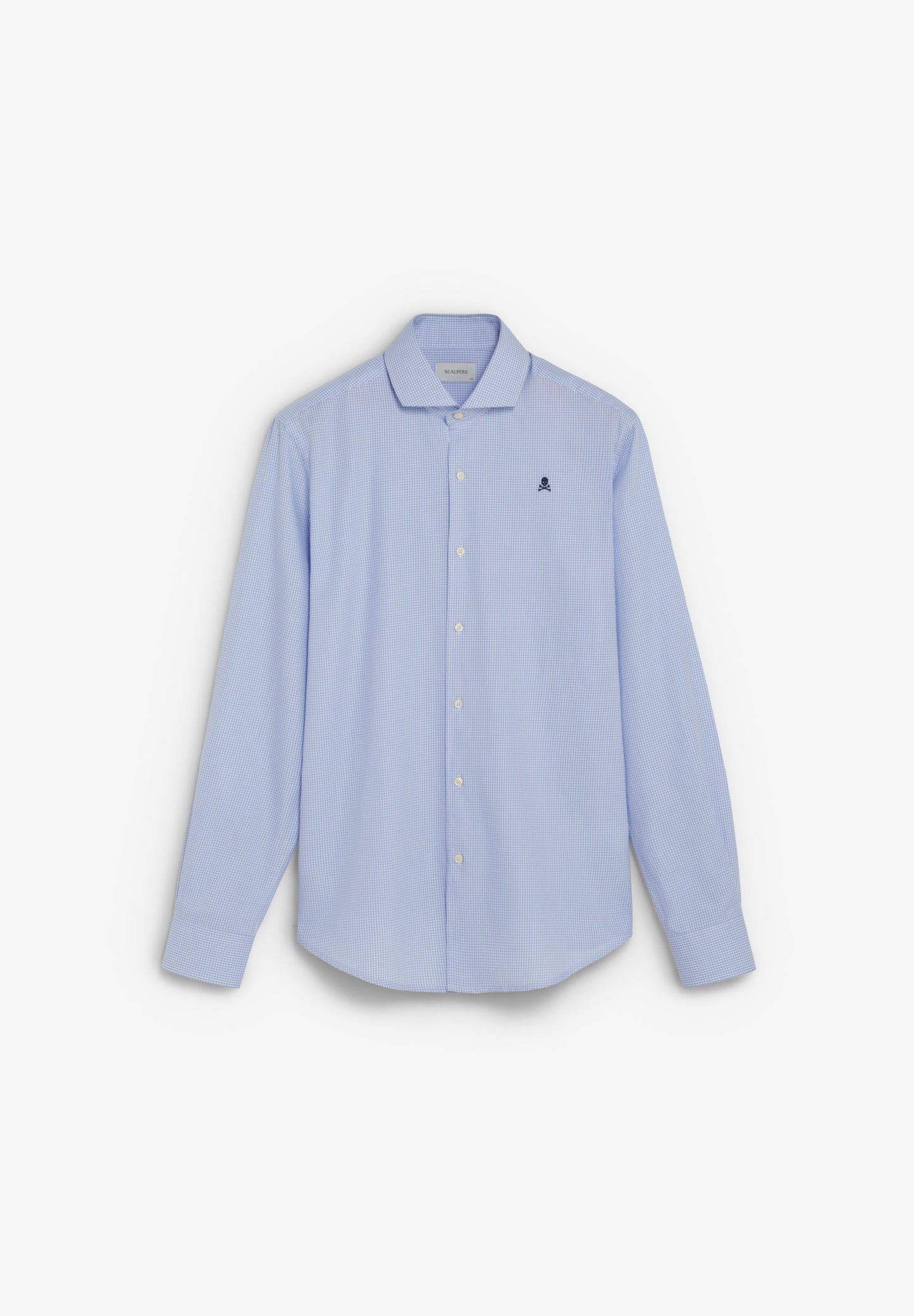 CAMISA CUADROS BORDADO CONTRASTE