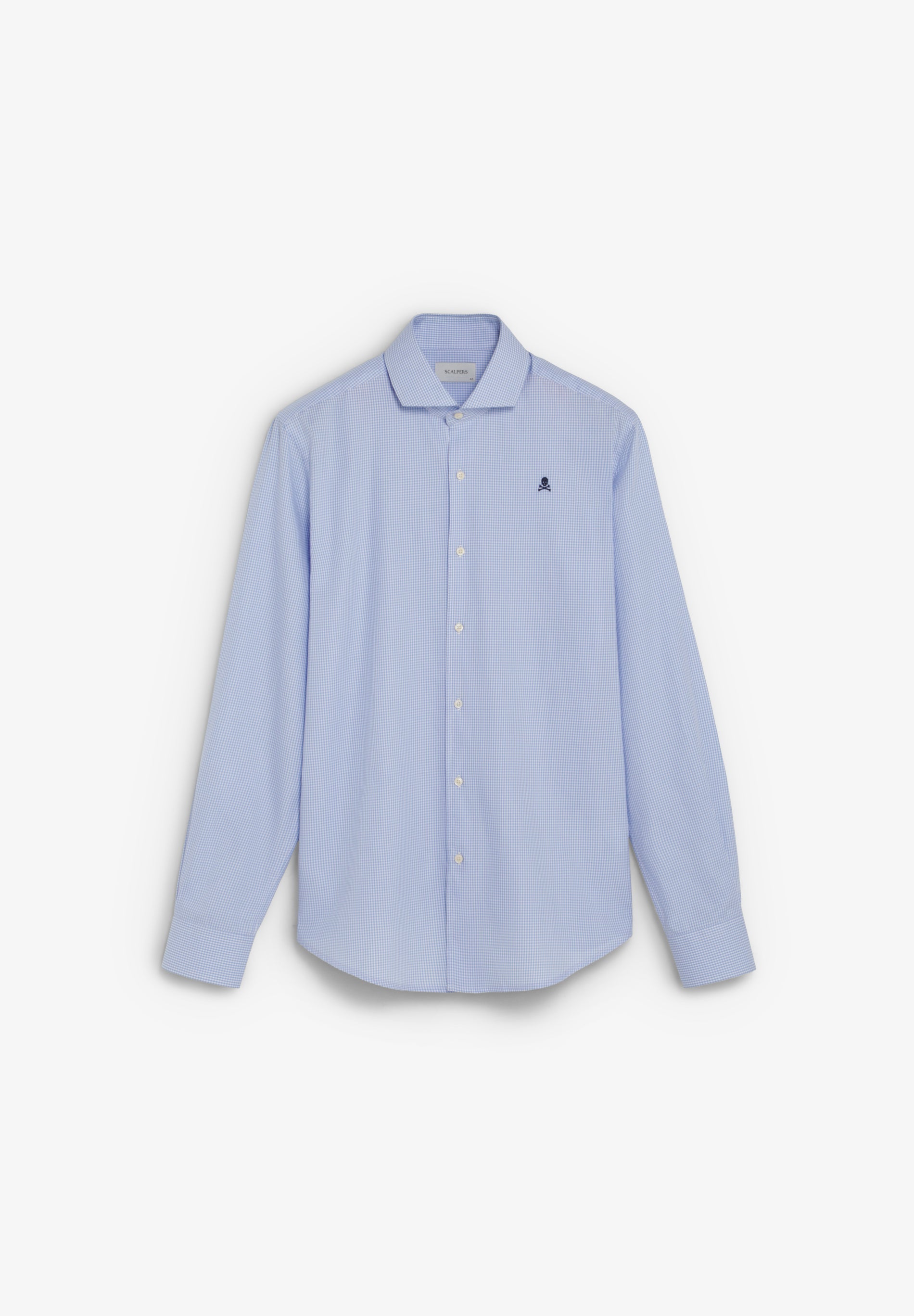 CAMISA CUADROS BORDADO CONTRASTE